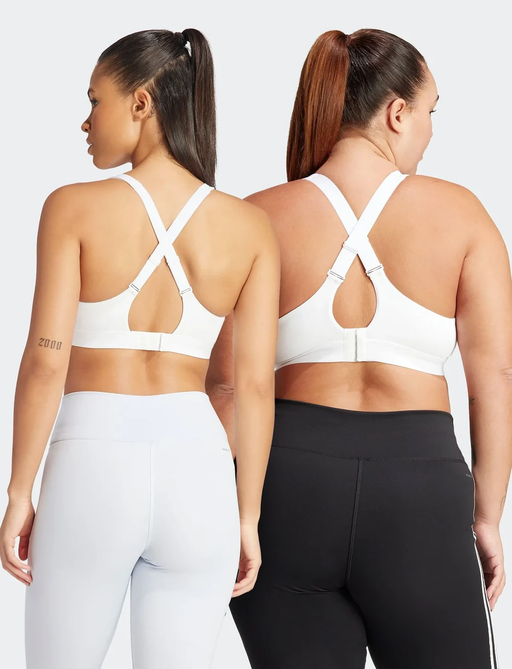 adidas Performance - TLRDRCT HS BRA - hög support - white - 4