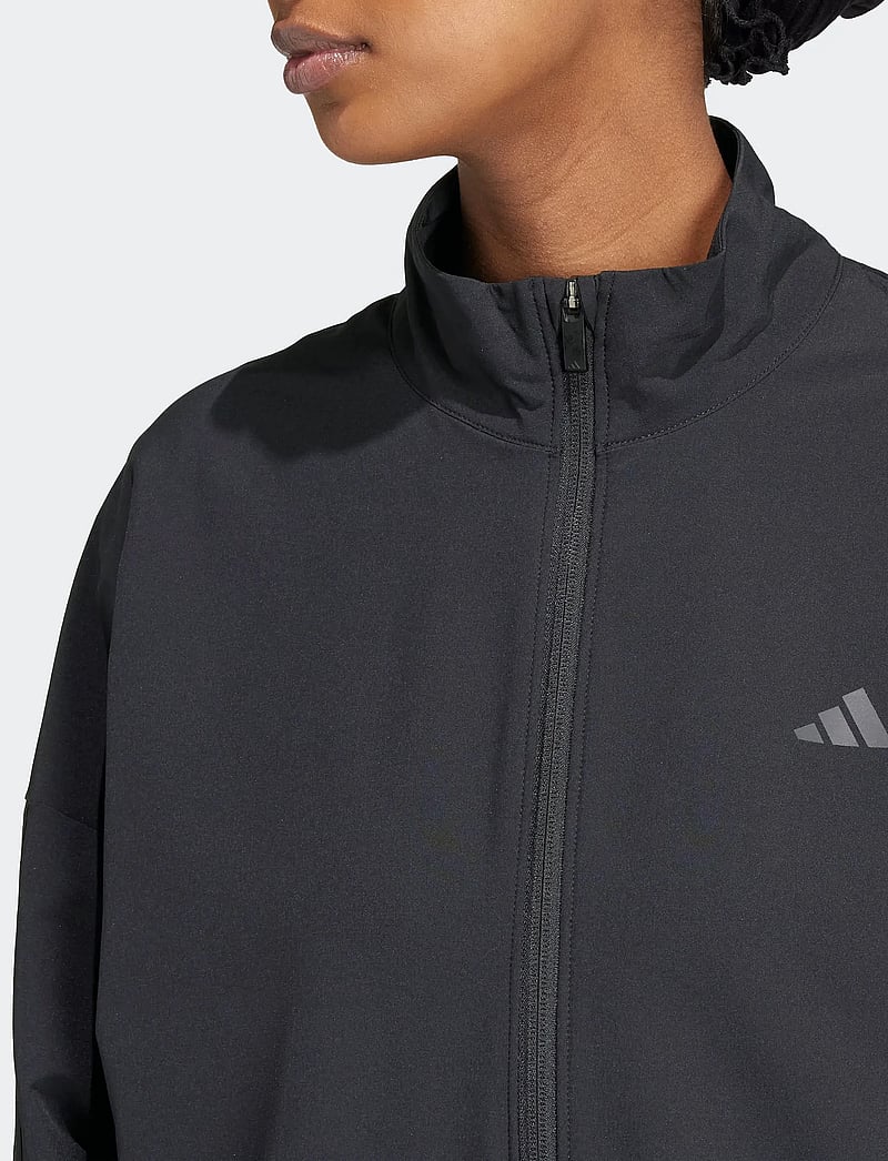 adidas Performance - PACER W JACKET - träningsjackor - black - 4