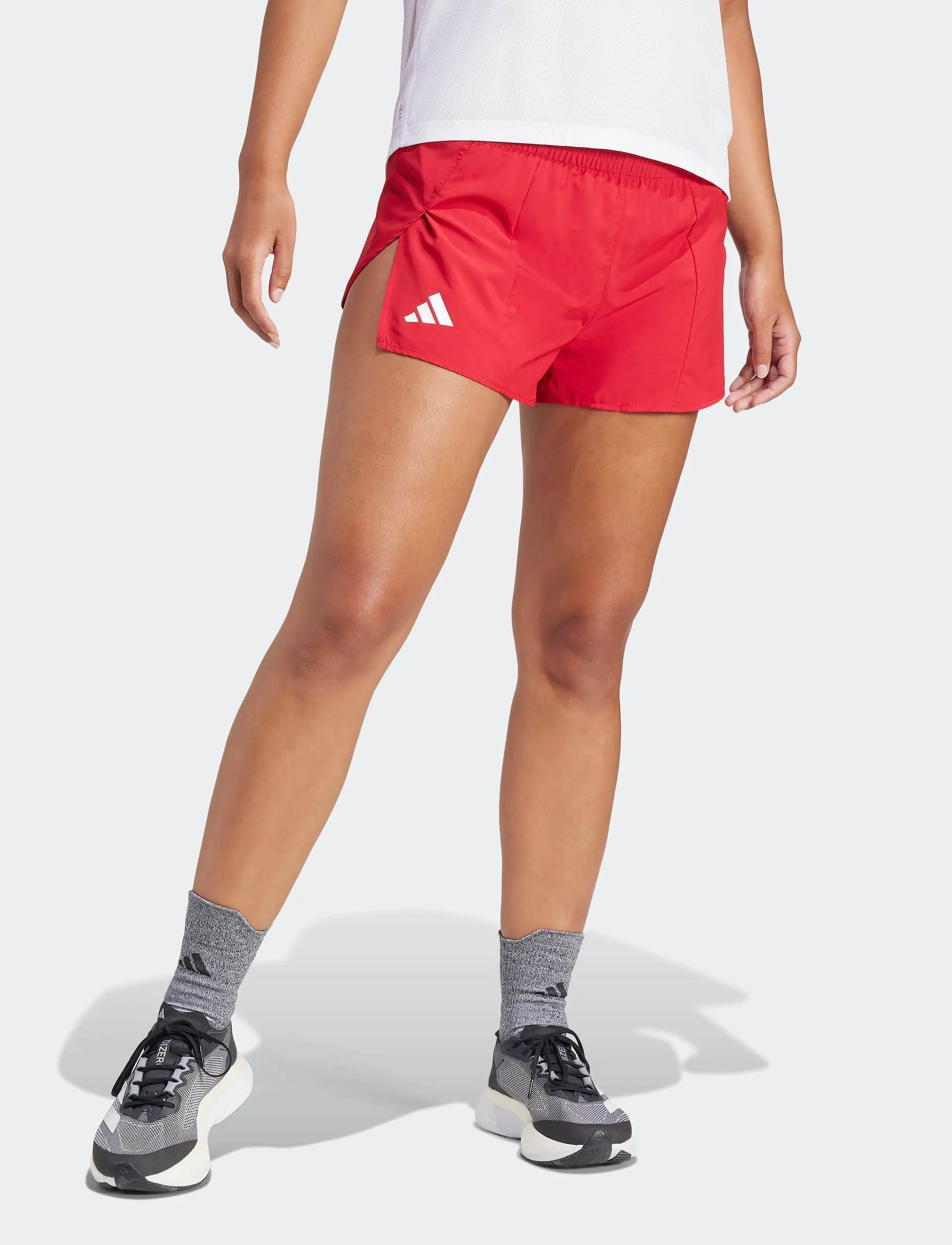 adidas Performance Adizero E Split, M, Sport Shorts, Rot - Training Frauen