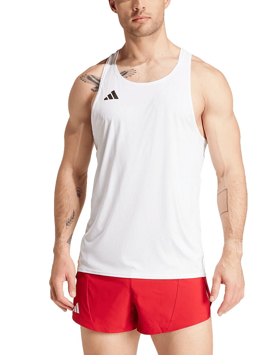 adidas Performance - ADIZERO E SNGLT - Õlapaeltega pluusid - white - 0