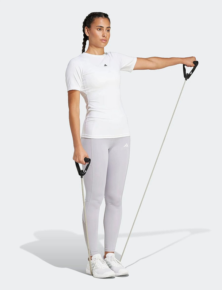 adidas Performance - TF TRAIN T - t-shirts - white - 4