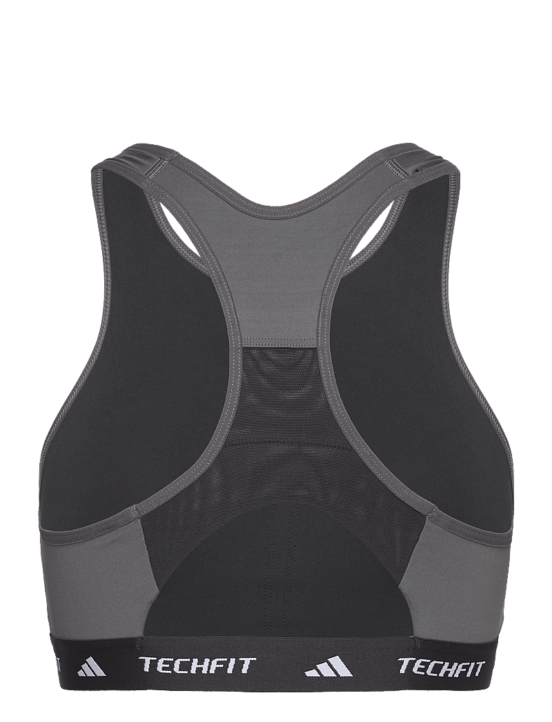 adidas Performance - TECHFIT Medium Support High Neck Colorblock Bra - medium støtte - black - 1