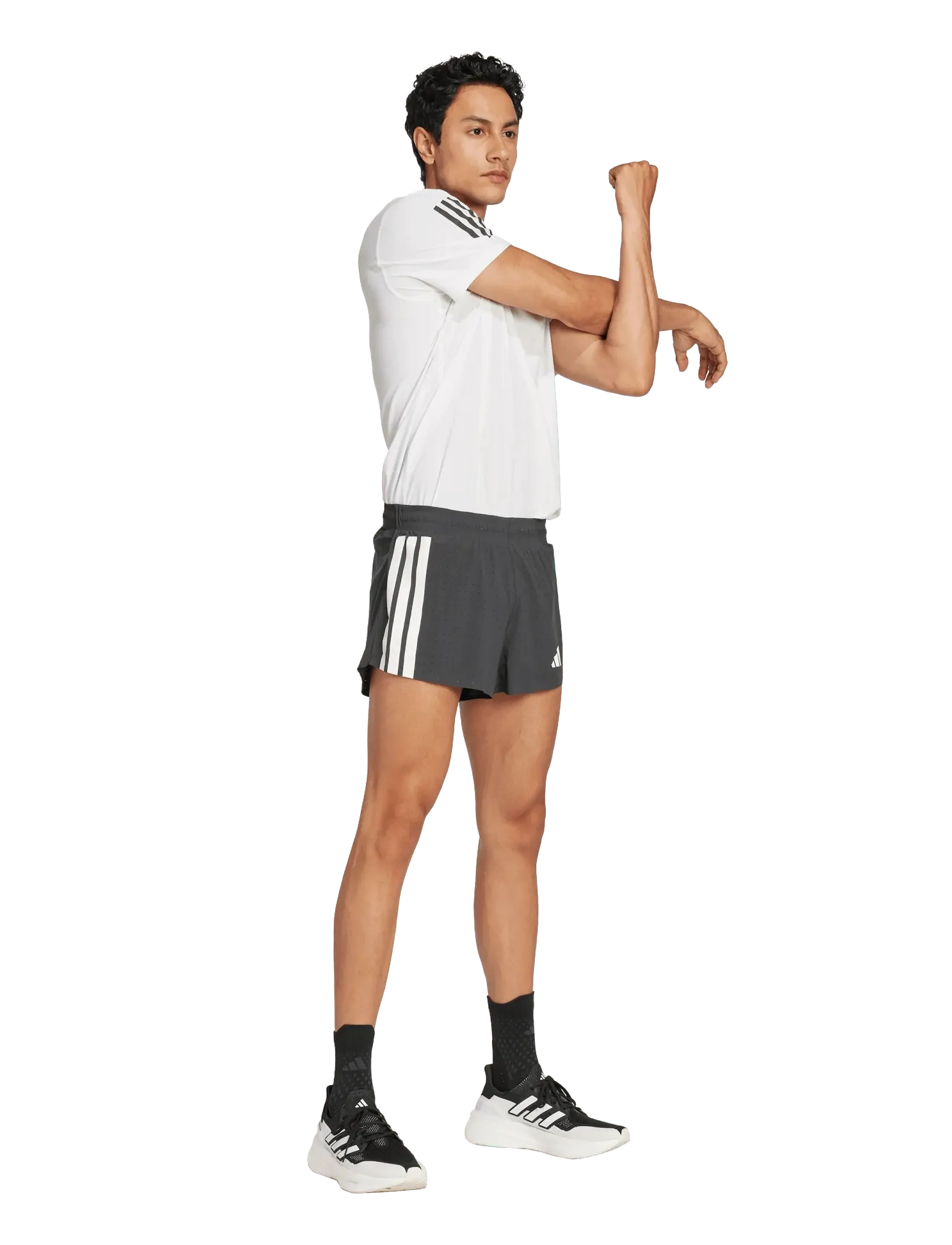 adidas Performance Adizero Split M, Mænd, Løbe Split Shorts, Sort, Str: XL