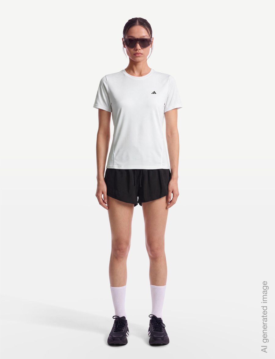 adidas Performance - WTR D4T TEE B - t-shirts - white - 0