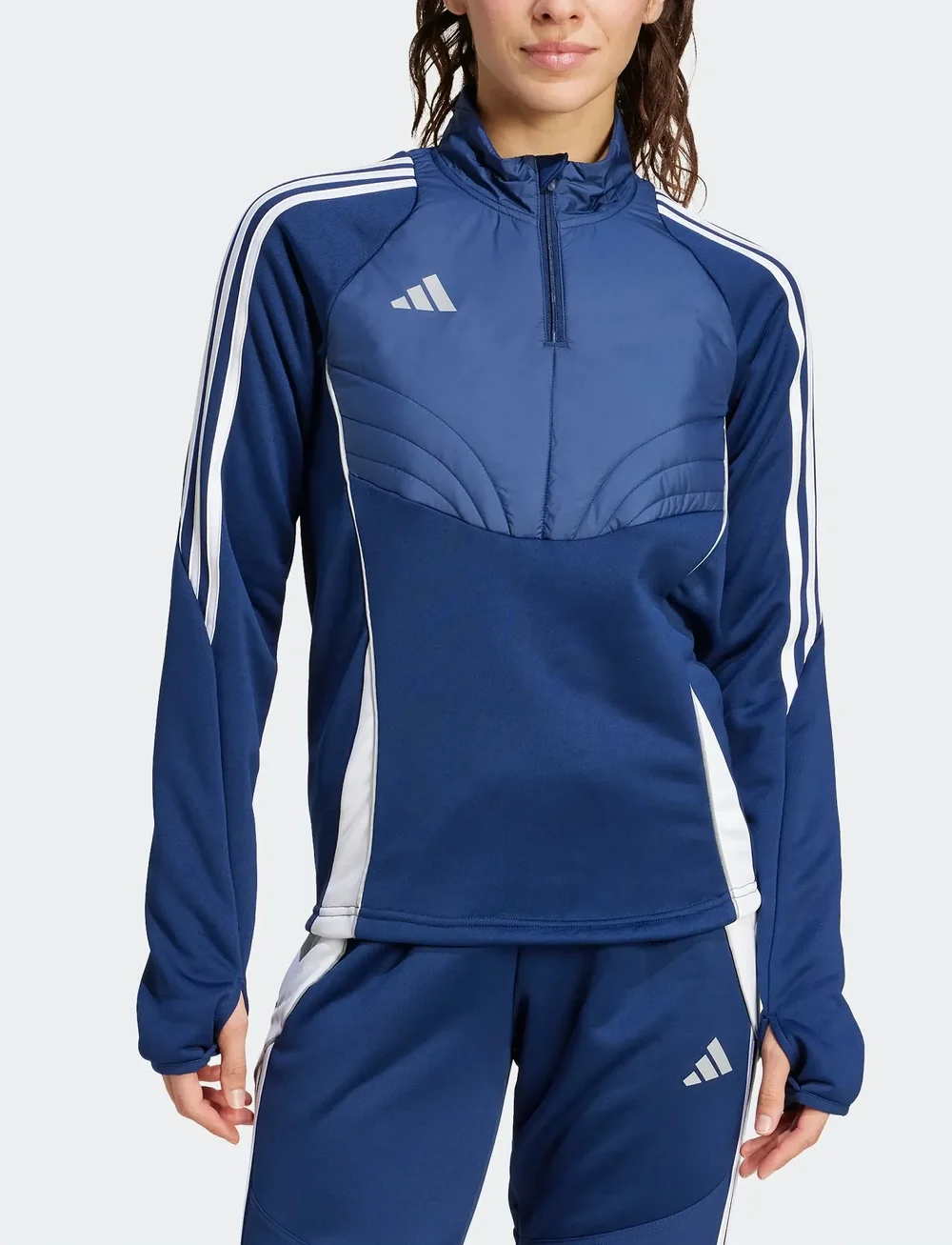 adidas Performance - TIRO24 WINTOPW - sweatshirts - tenabl/white - 0