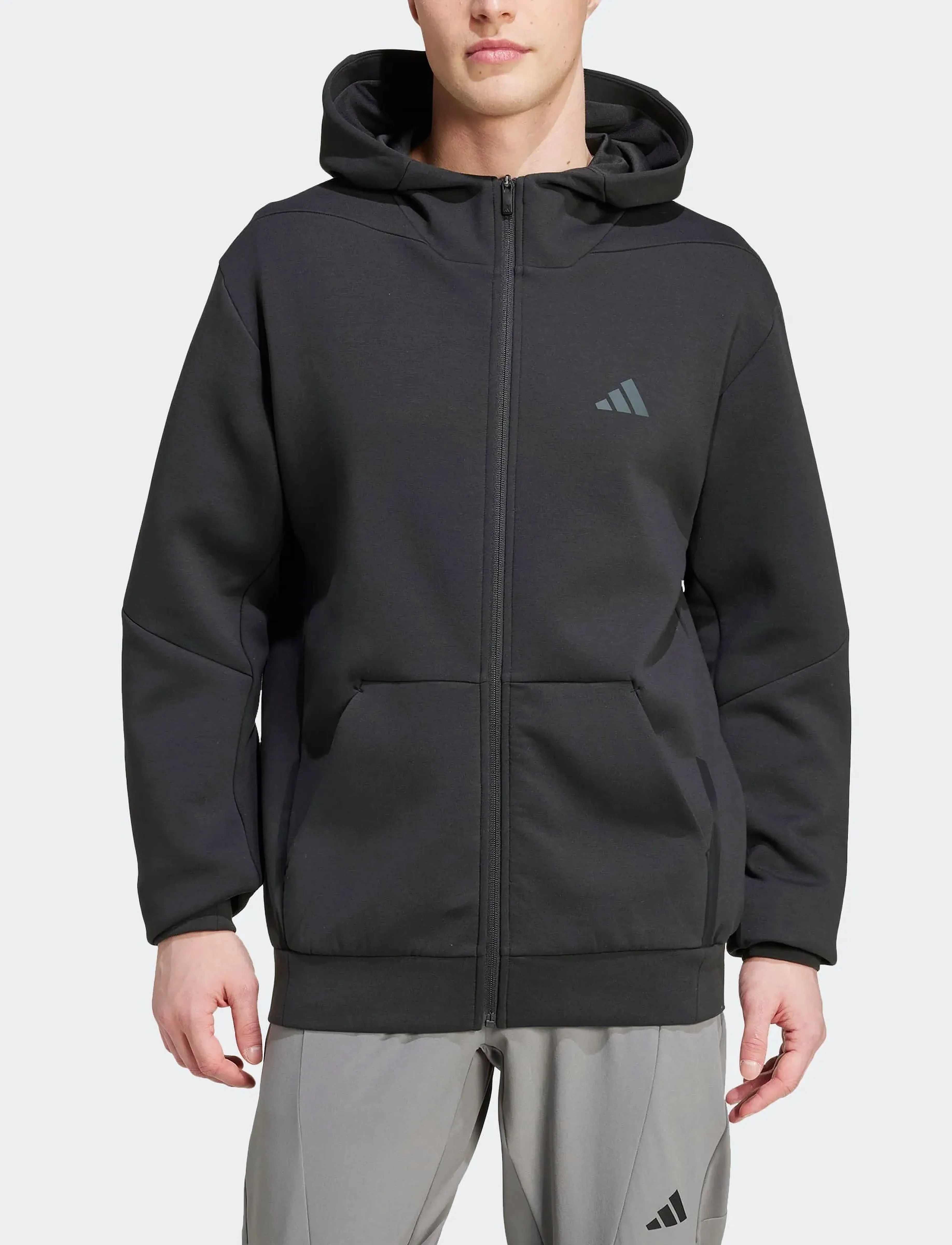 adidas Performance - D4T FULL-ZIP HO - džemperi ar kapuci - black - 0