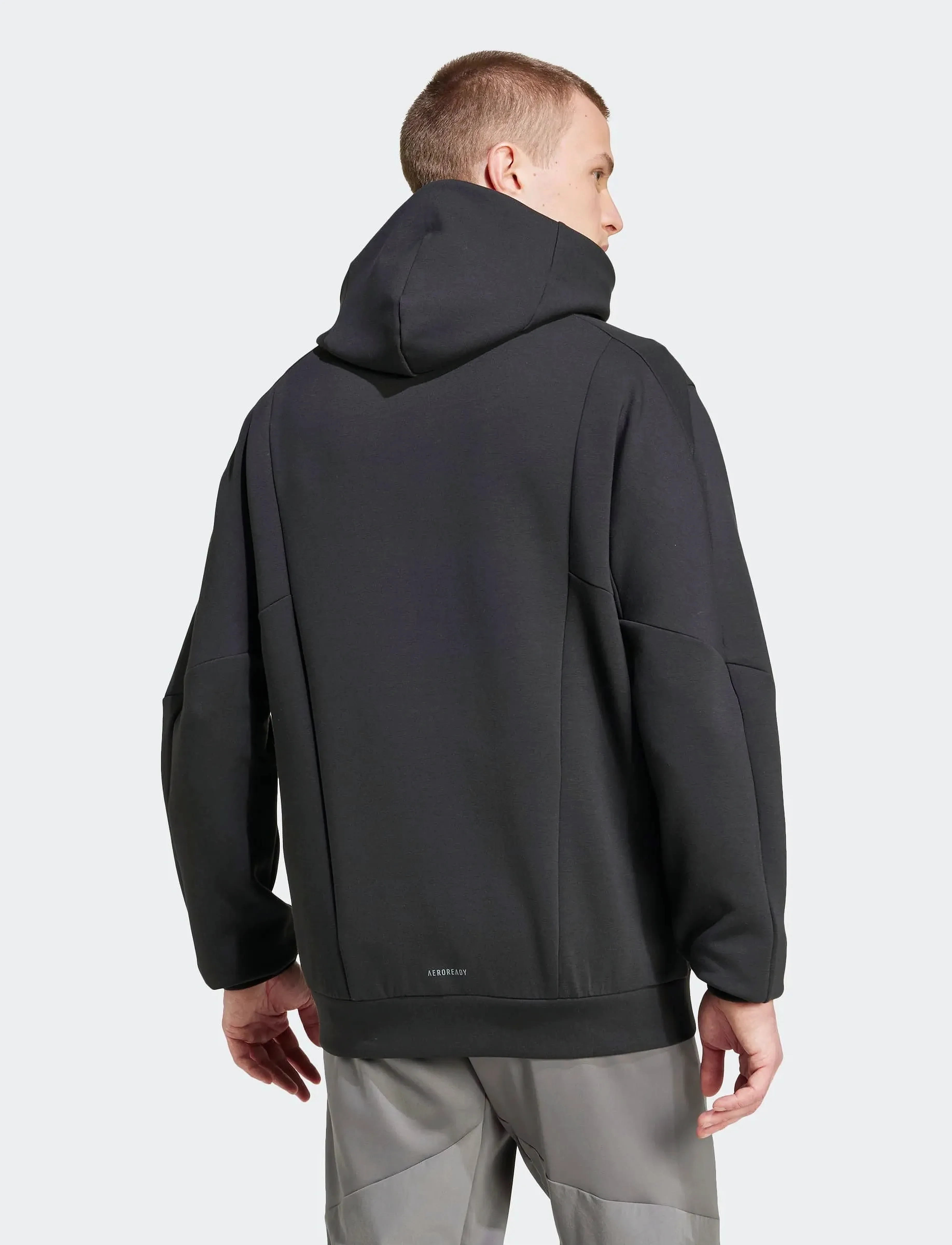 adidas Performance - D4T FULL-ZIP HO - džemperi ar kapuci - black - 2