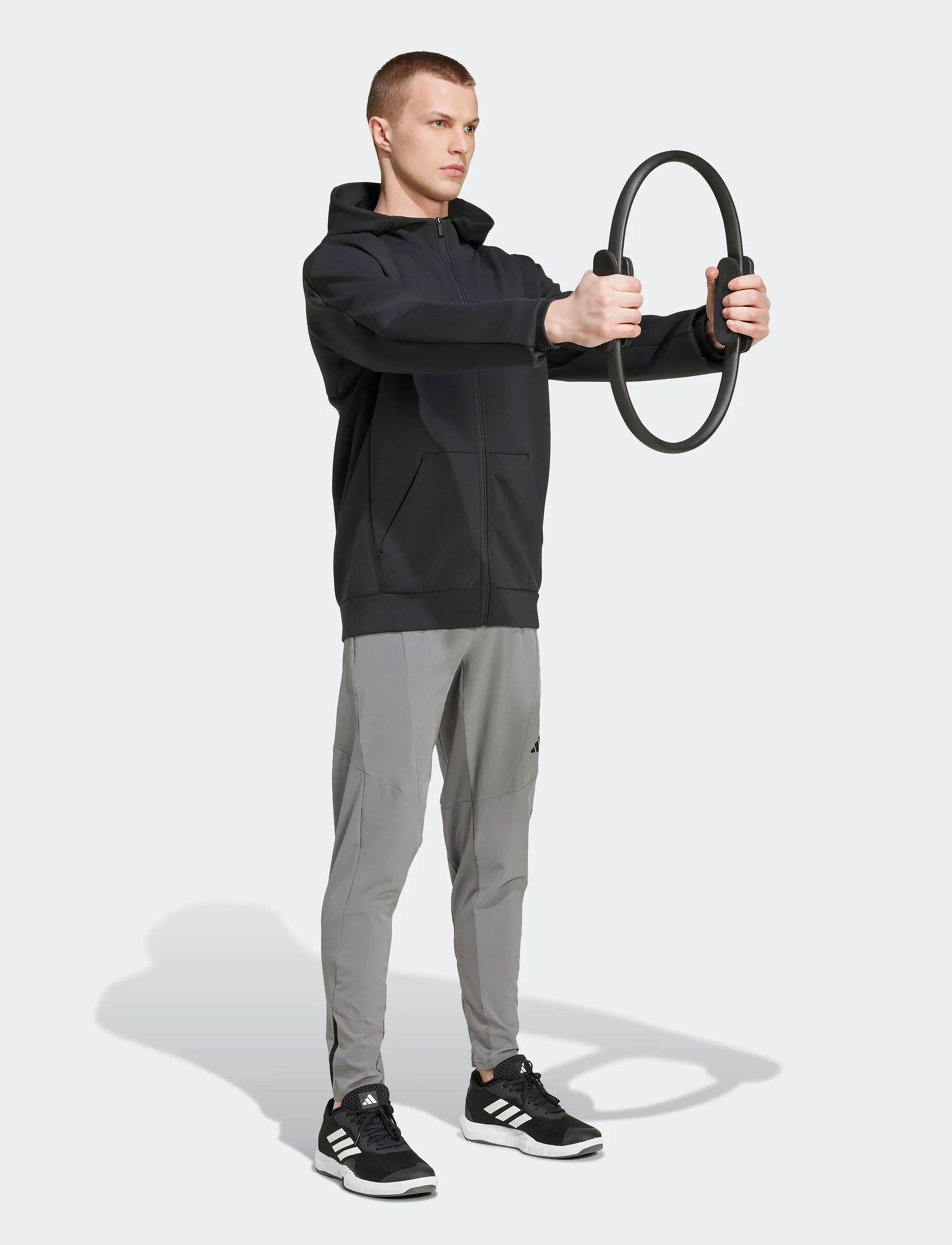 adidas Performance - D4T FULL-ZIP HO - džemperi ar kapuci - black - 5