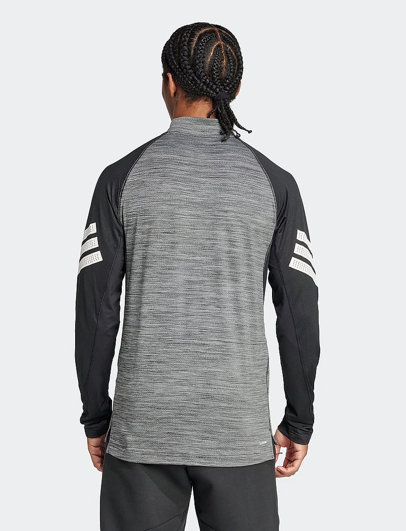 adidas Performance - GYM+ 3S 1/4 ZIP - fleece & midlayer - blckme/white - 4
