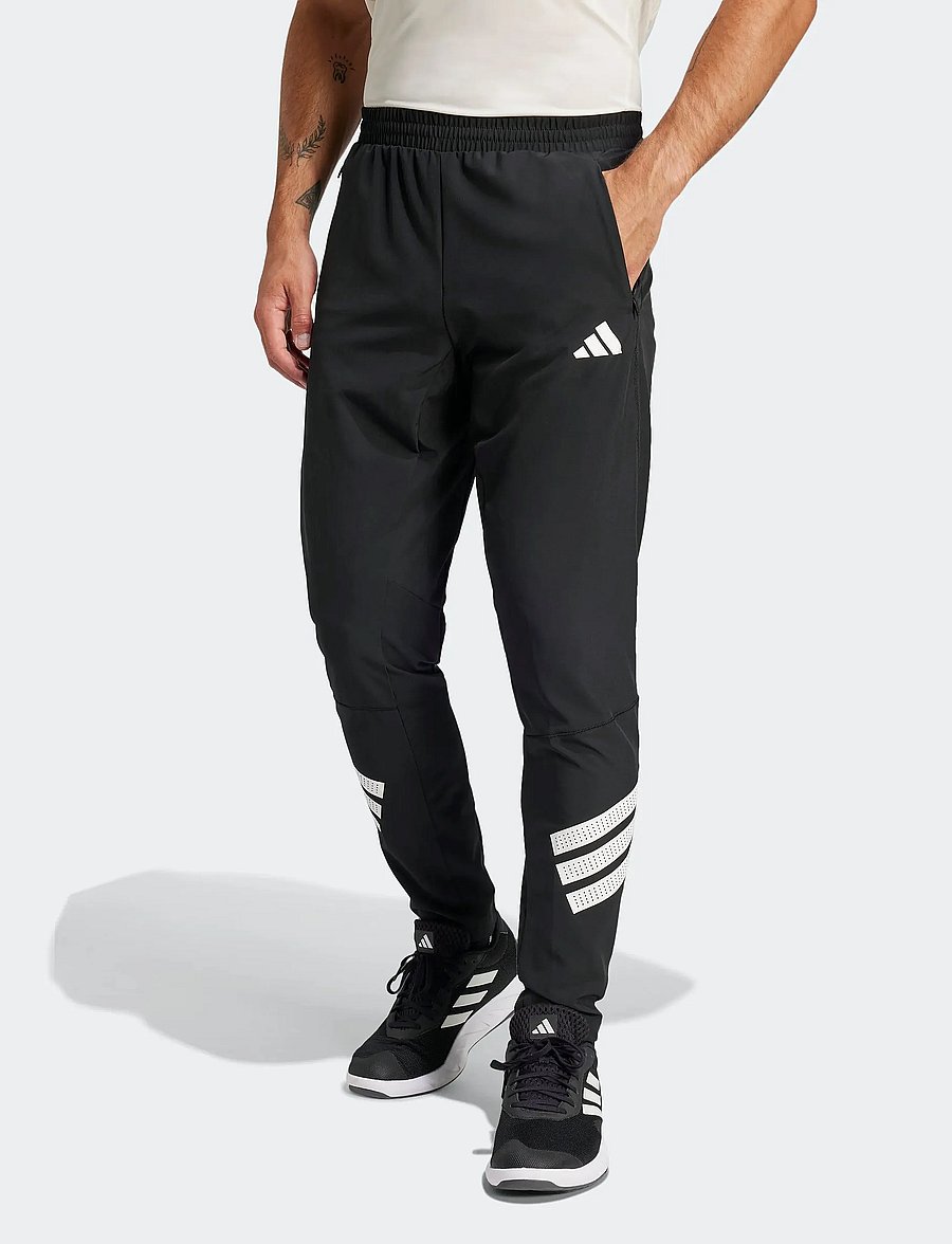 adidas Performance - GYM+ 3S WV PANT - trainingshosen - black/white - 0