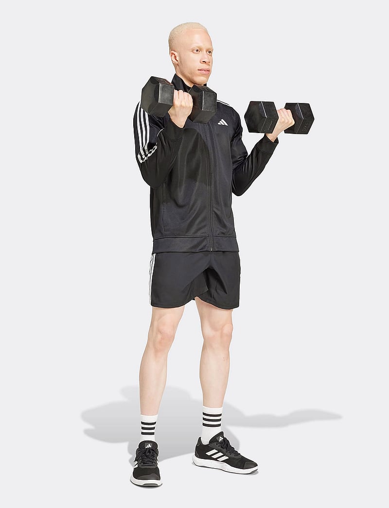 adidas Performance - TR-ES 3S T-TOP - fleece & midlayer - black - 0