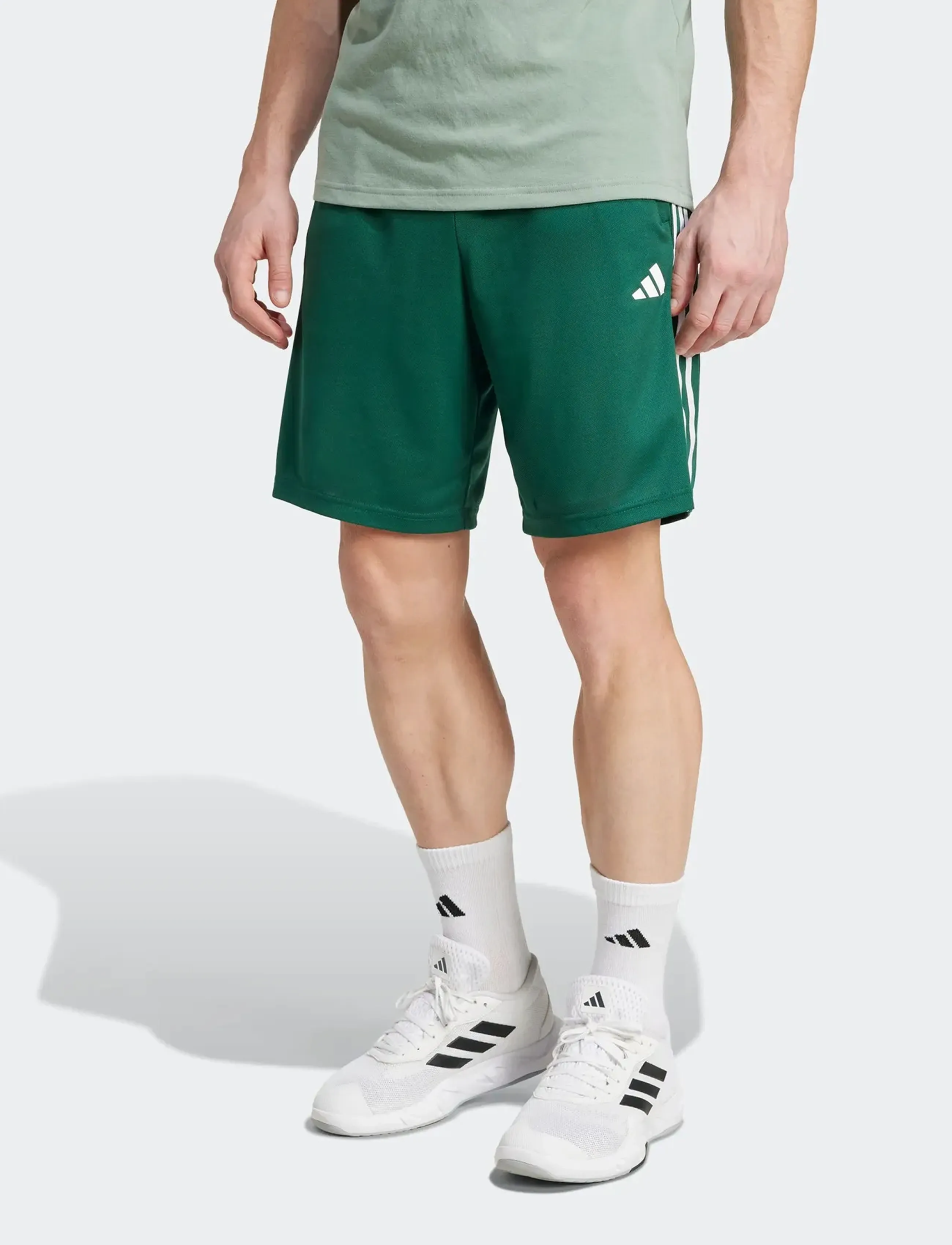 adidas Performance - TR-ES PIQ 3SHO - træningsshorts - cgreen/white - 0