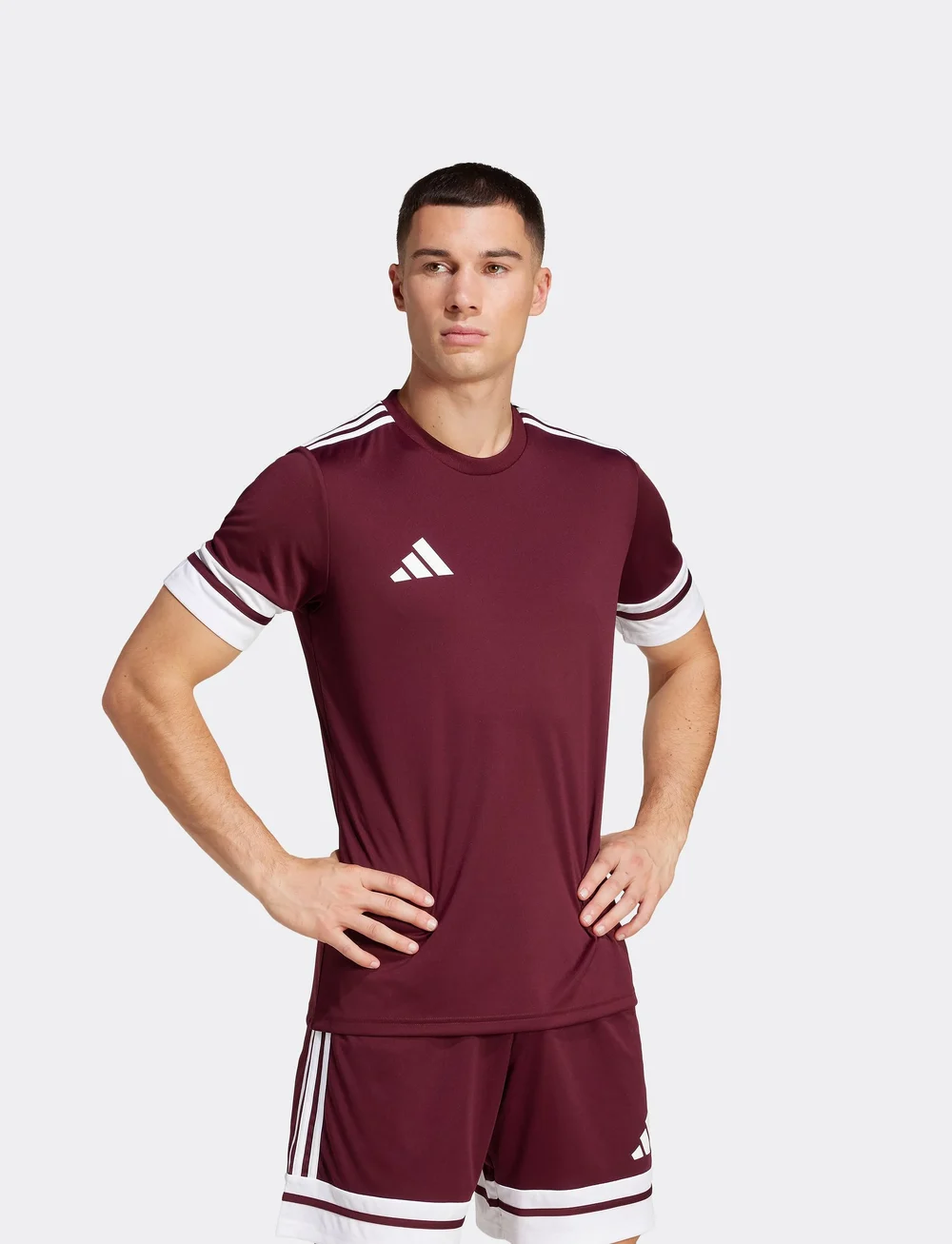 adidas Performance - SQUA25 JSY M - t-shirts - teamar/white - 0