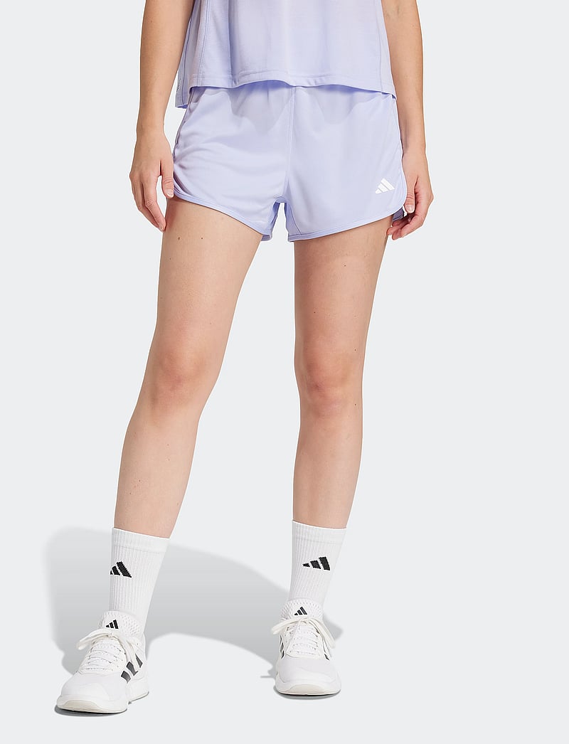 adidas Performance - PACER KNIT HIGH - træningsshorts - vioton/white - 5