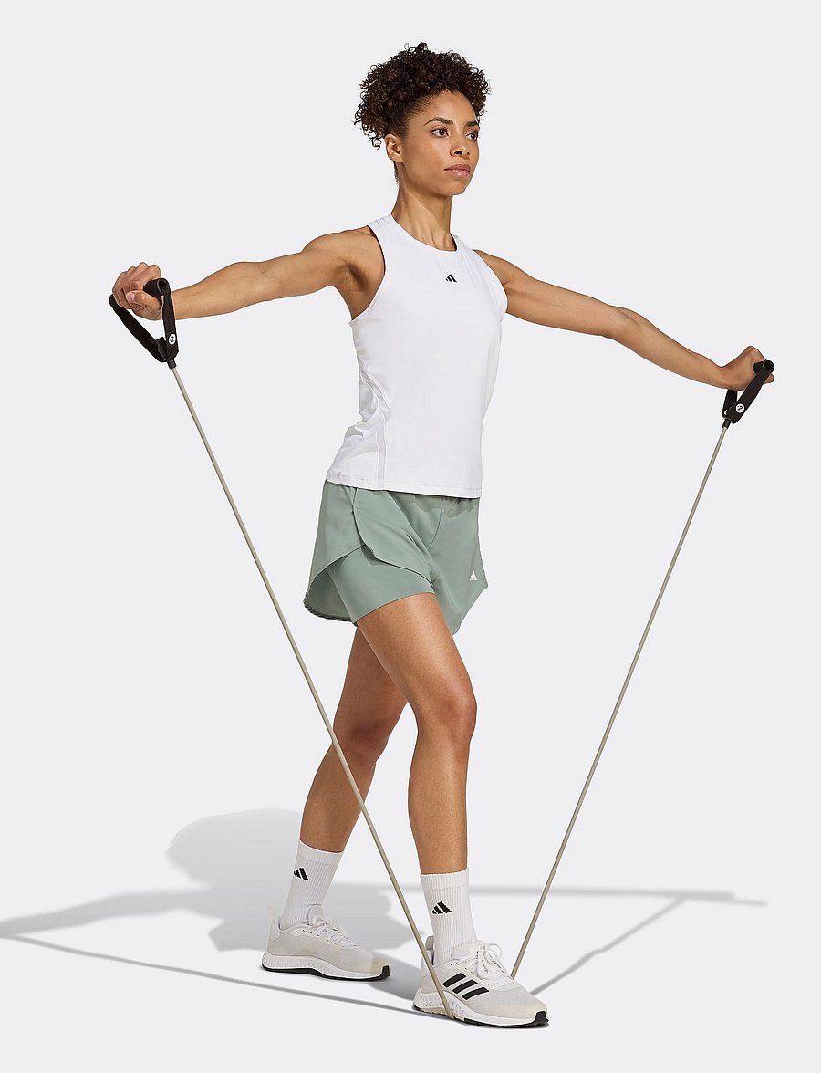 adidas Performance - WTR D4T 2IN1SH - træningsshorts - silgrn - 0