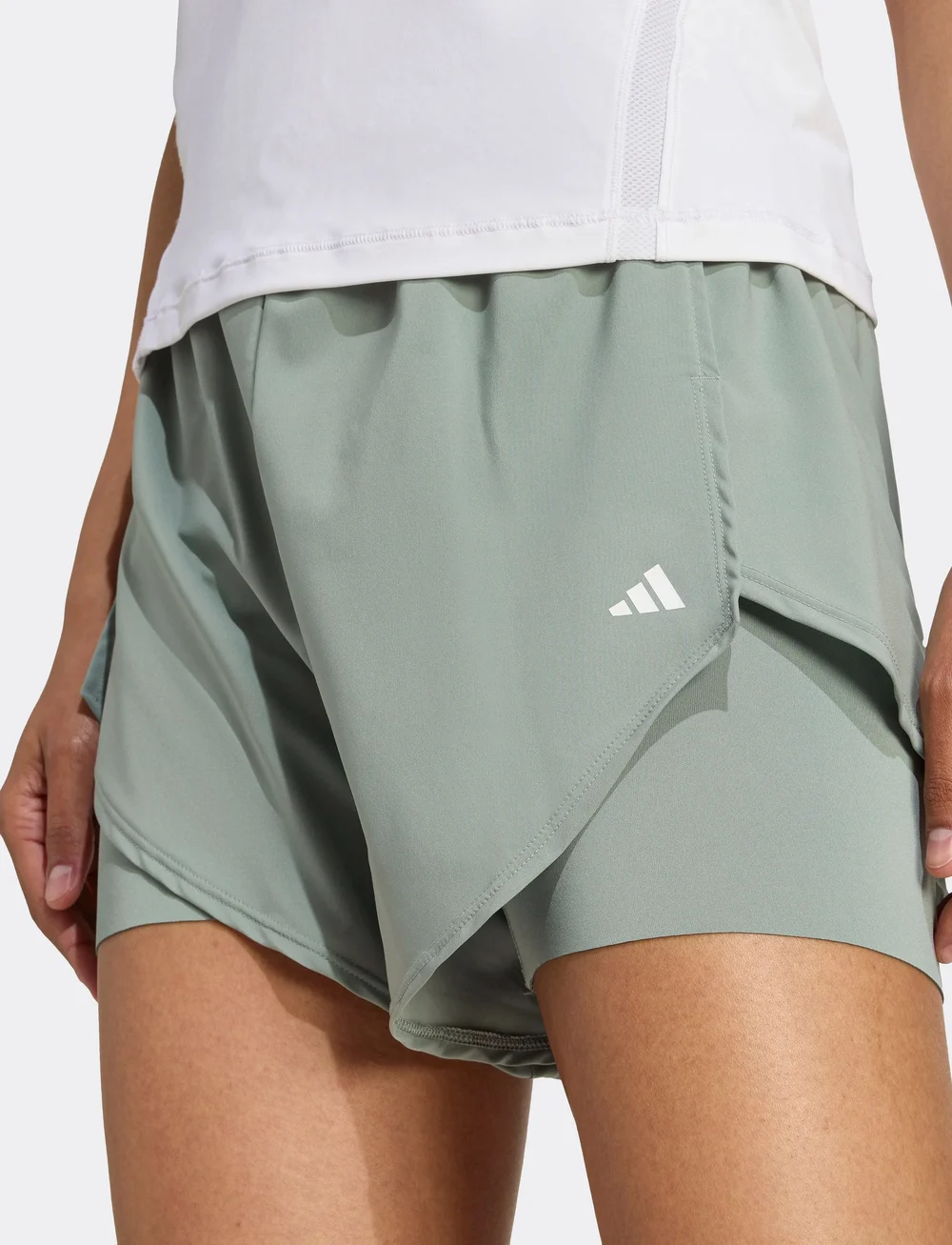 adidas Performance - WTR D4T 2IN1SH - spodenki treningowe - silgrn - 5