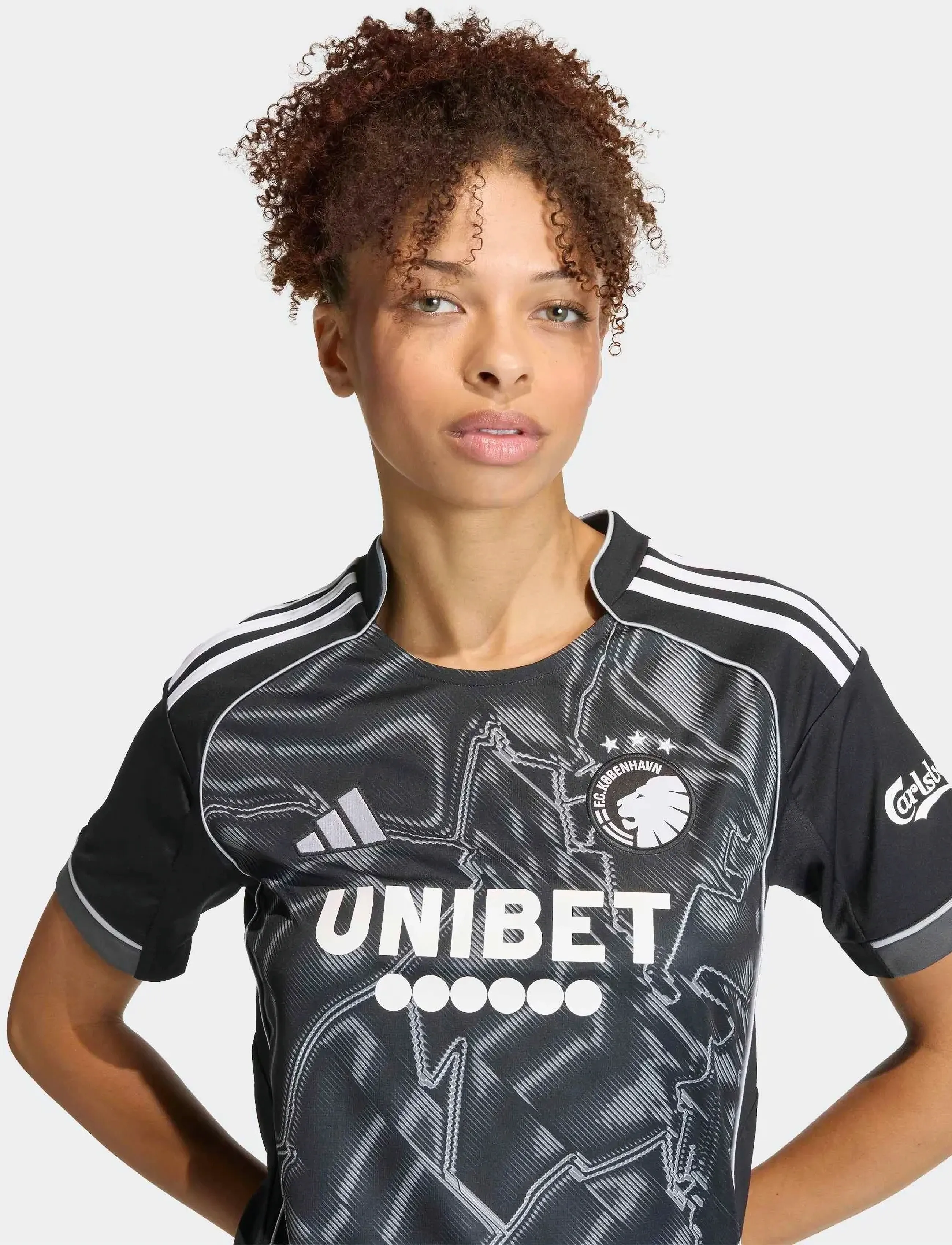 adidas Performance - FCK A JSY W - fußballoberteile - black/white - 3