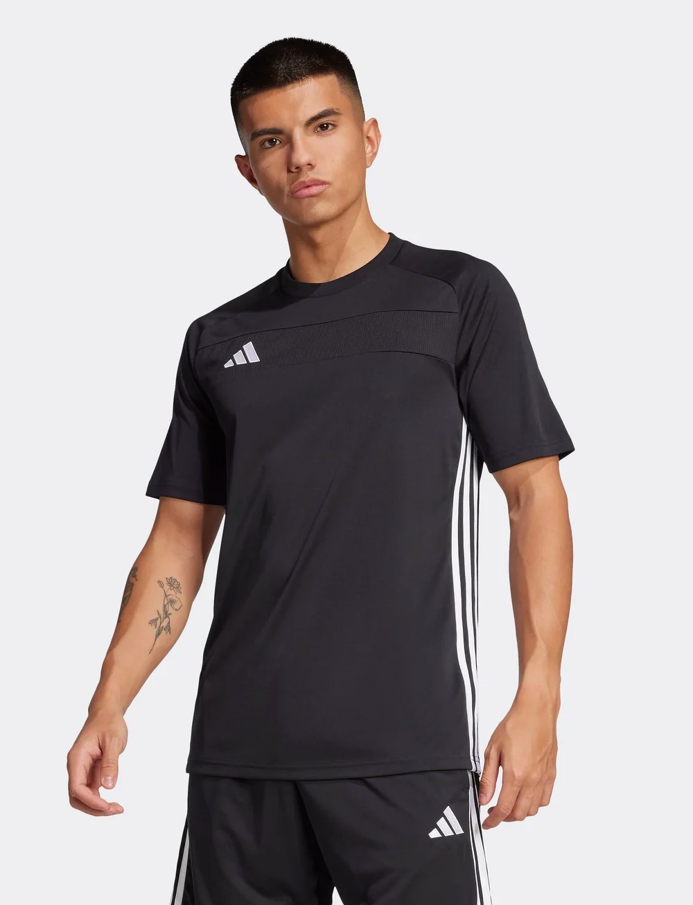 adidas Performance - TIRO ES JSY - t-shirts - black/white - 0
