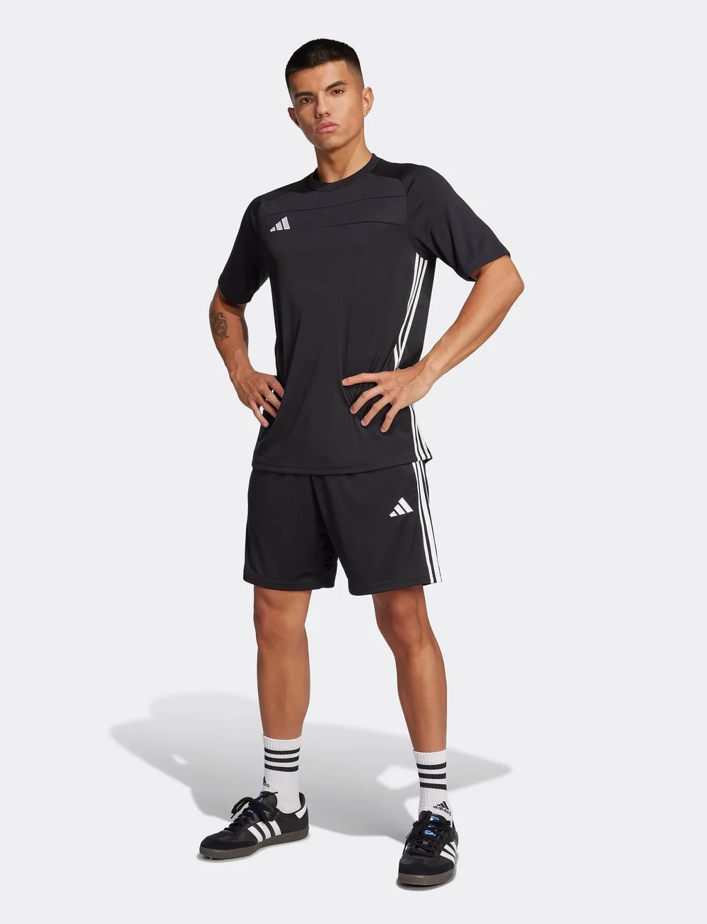 adidas Performance - TIRO ES JSY - t-shirts - black/white - 3