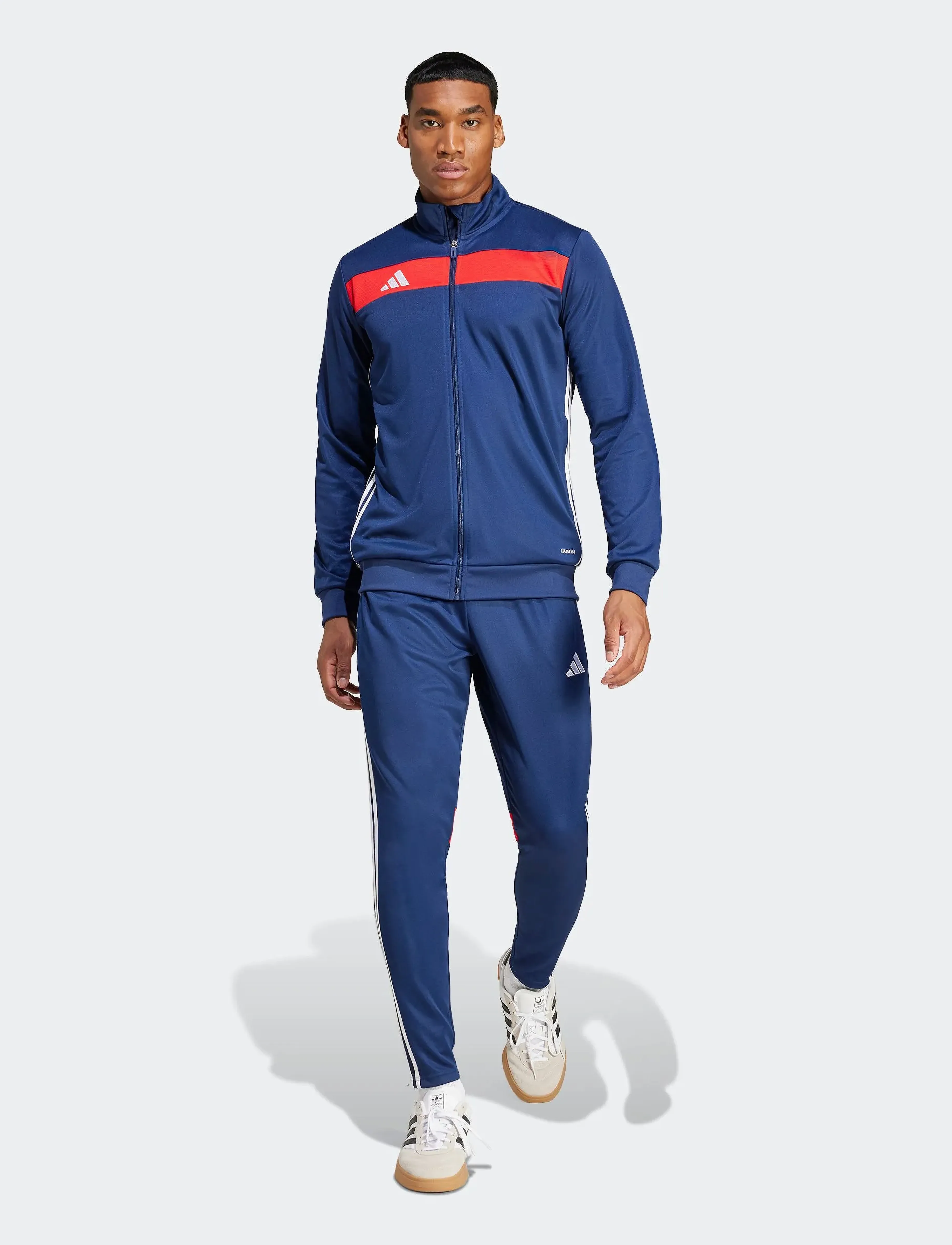 adidas Performance - TIRO ES TS - joggingsæt - navblu/red - 3