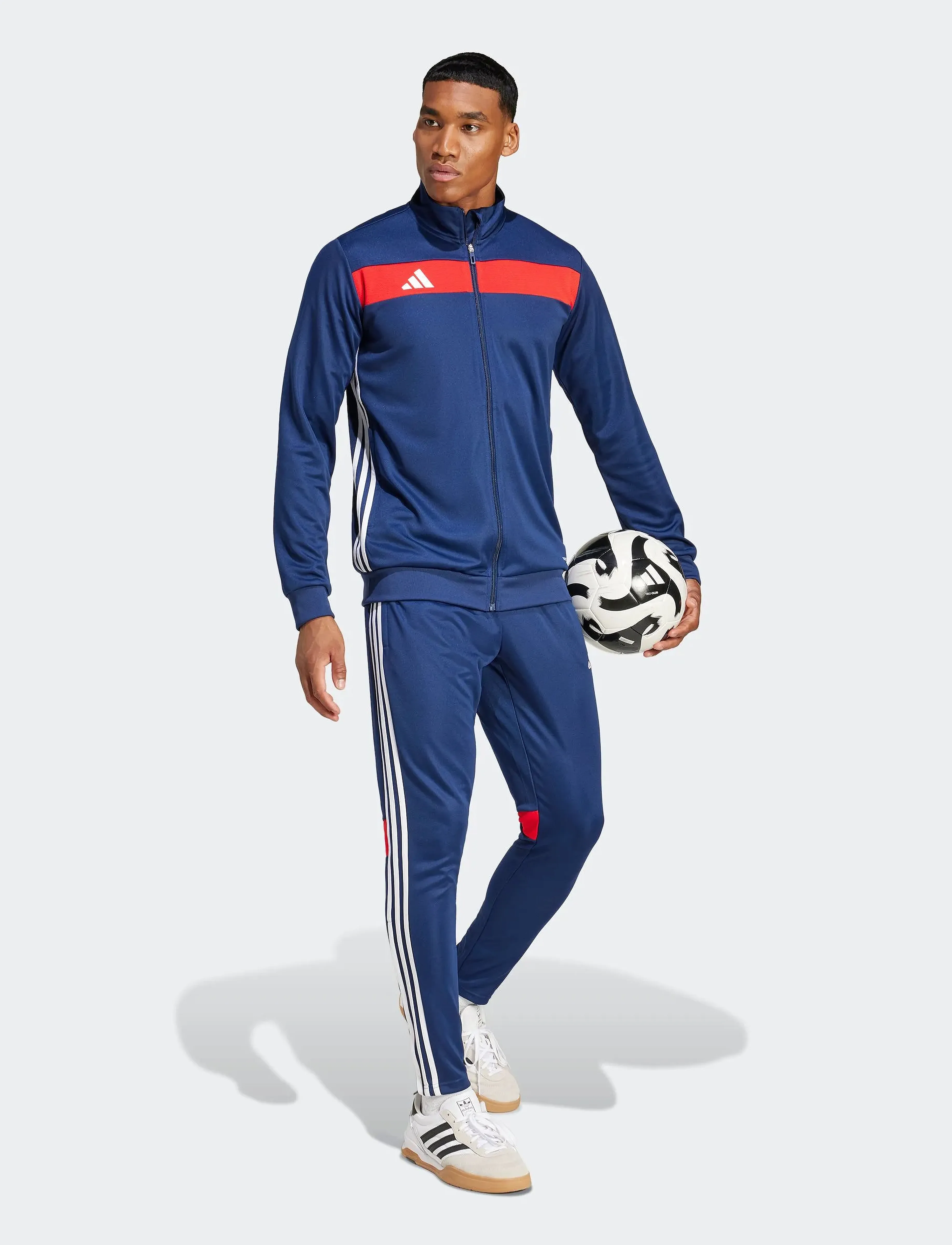 adidas Performance - TIRO ES TS - joggingsæt - navblu/red - 4