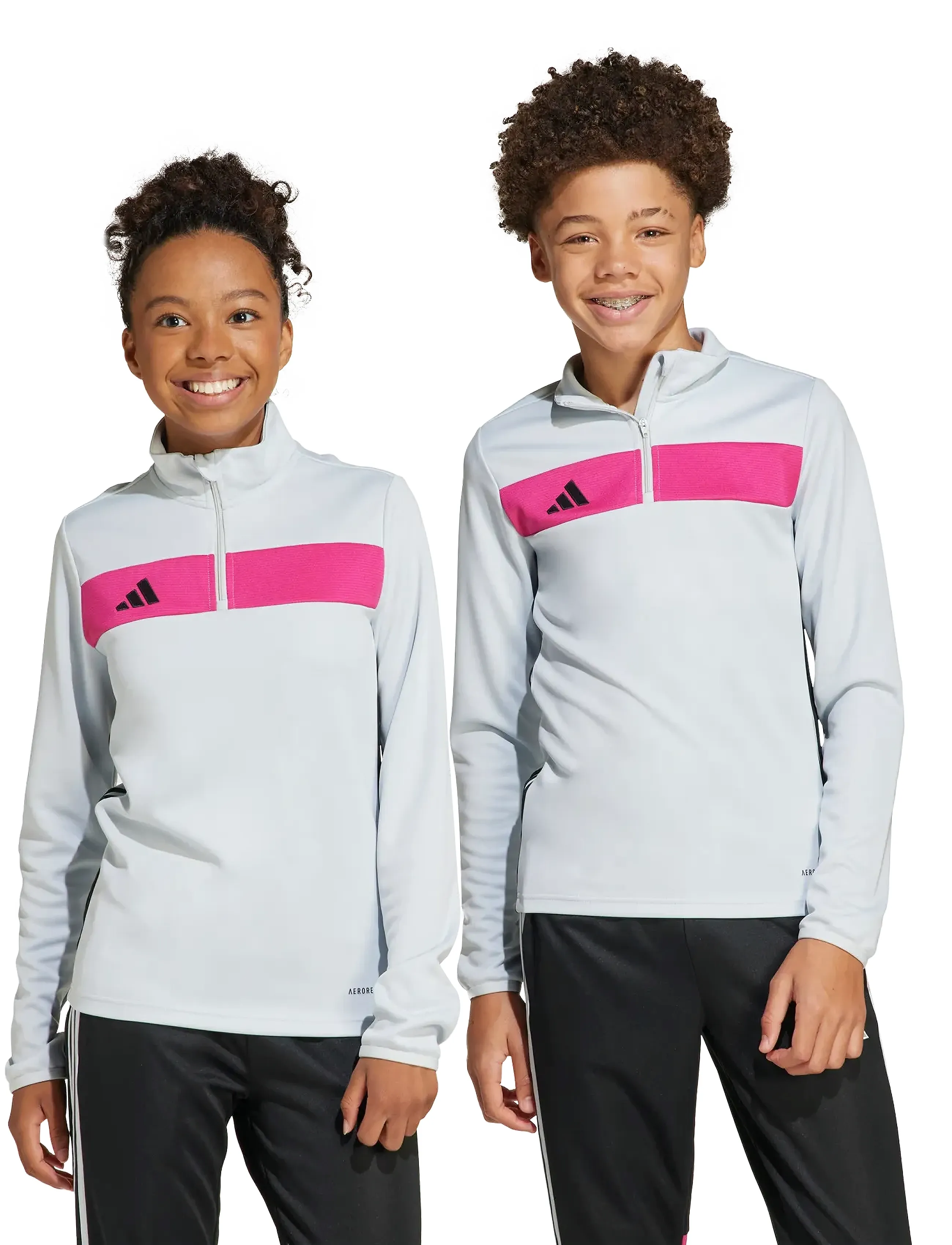 adidas Performance Tiro Es Top Y, Børn, Kvart Lynlås Træningstrøje, Hvid, Str: 176