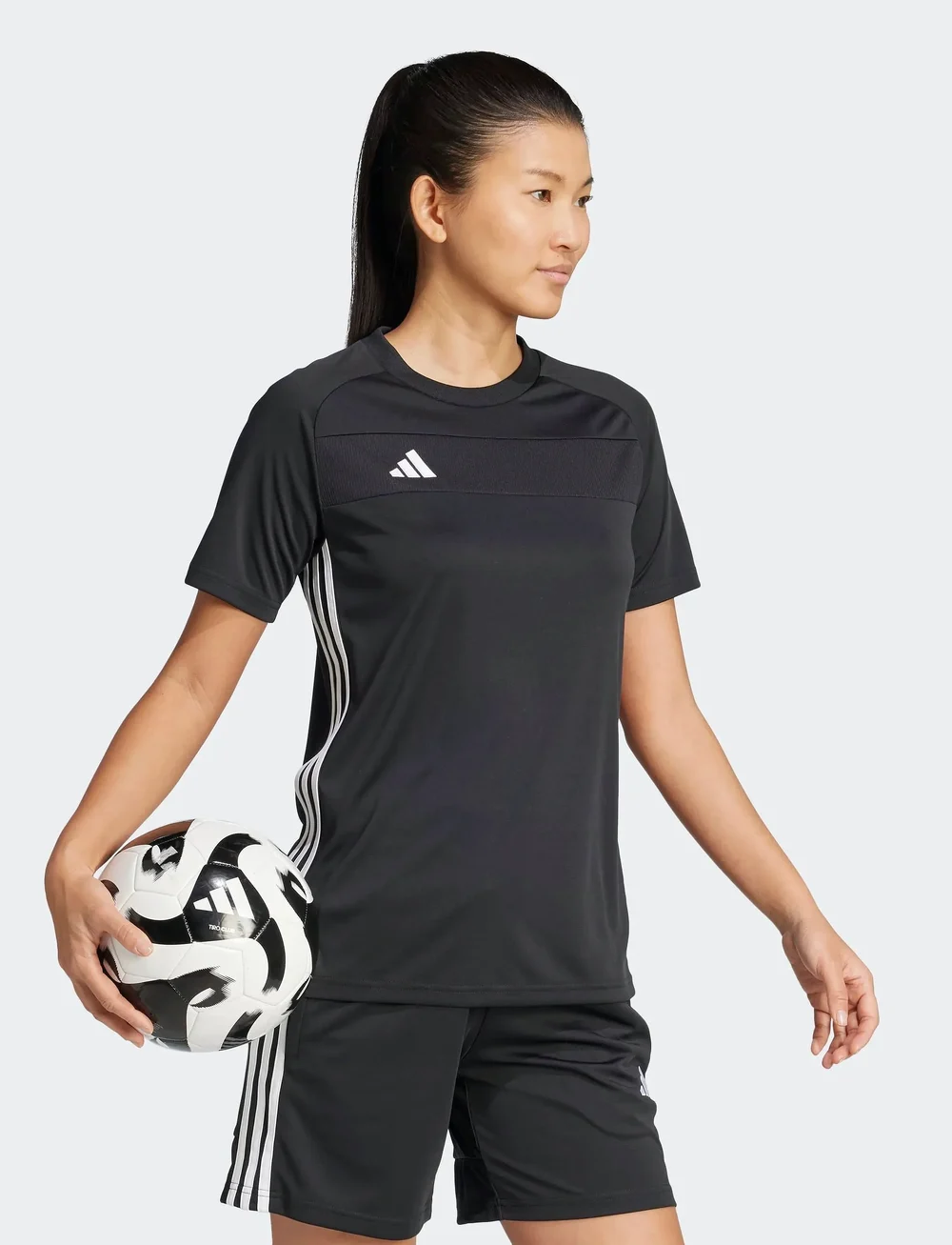 adidas Performance - TIRO ES JSY W - t-shirts - black/white - 0