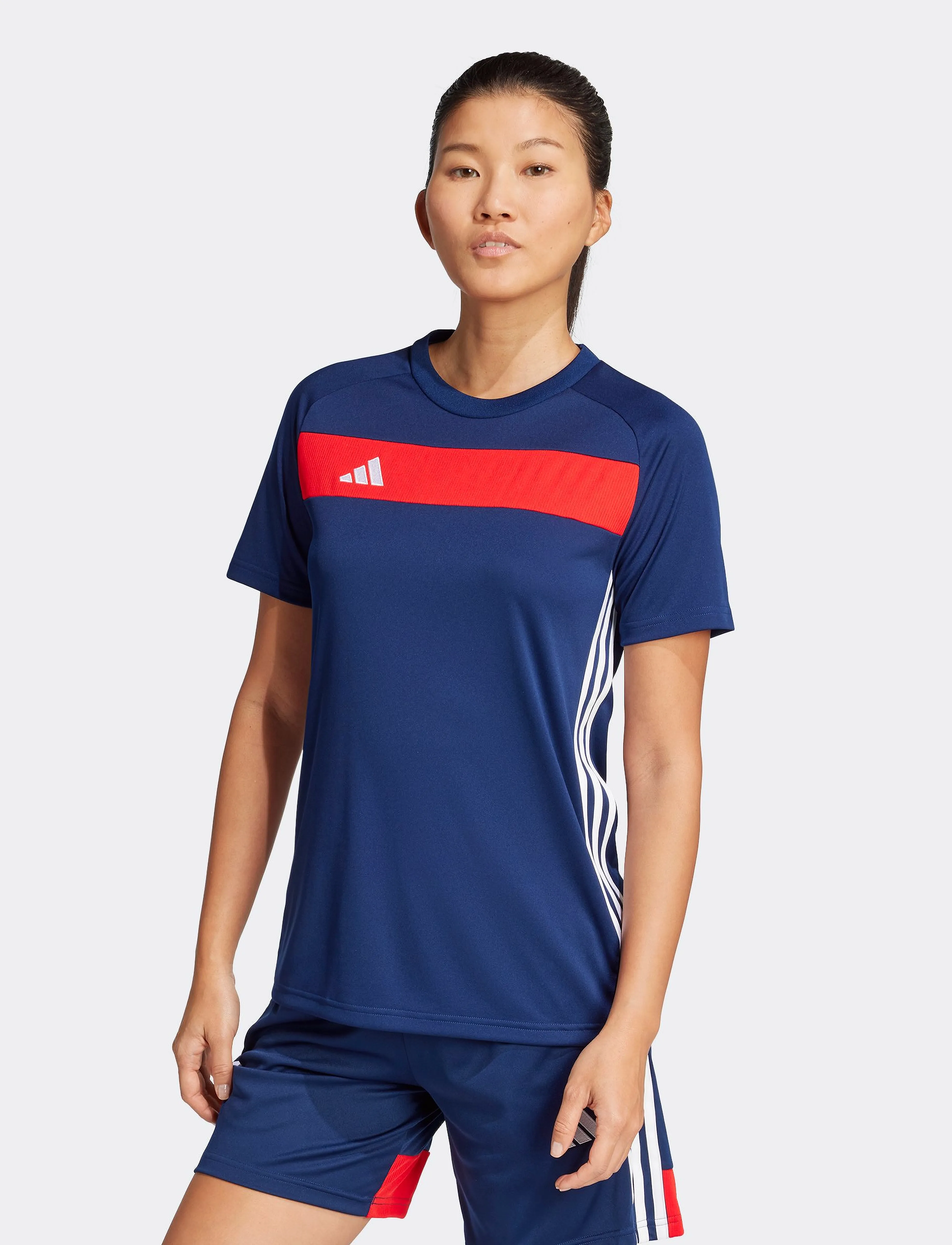 adidas Performance Tiro Es Jsy W, Kvinder, Kortærmet Sportstrøje, Blå, Str: XS