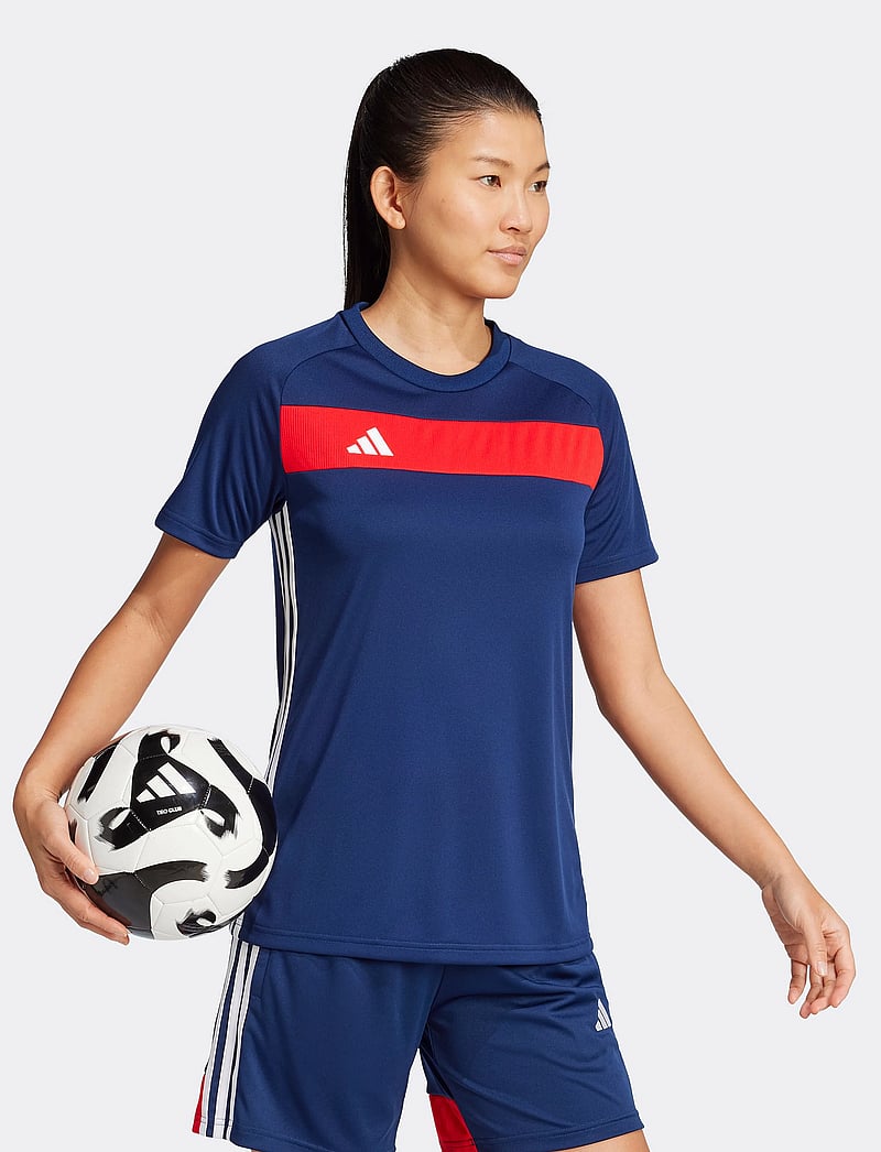 adidas Performance - TIRO ES JSY W - t-shirts - navblu/red - 4