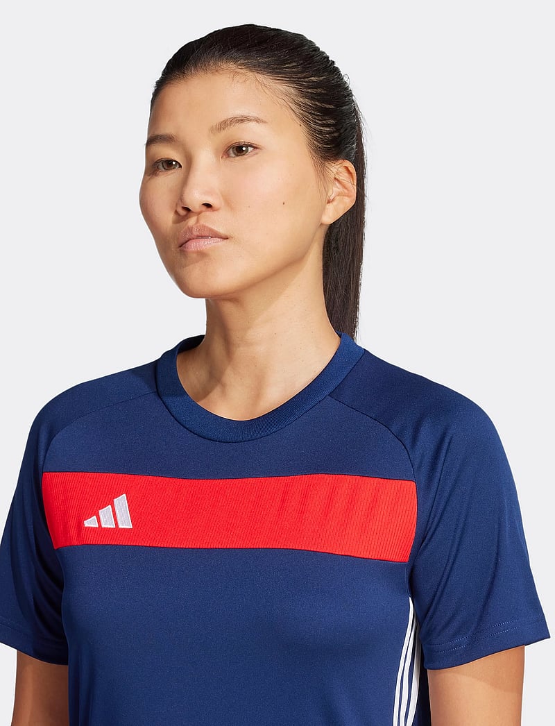 adidas Performance - TIRO ES JSY W - t-shirts - navblu/red - 5