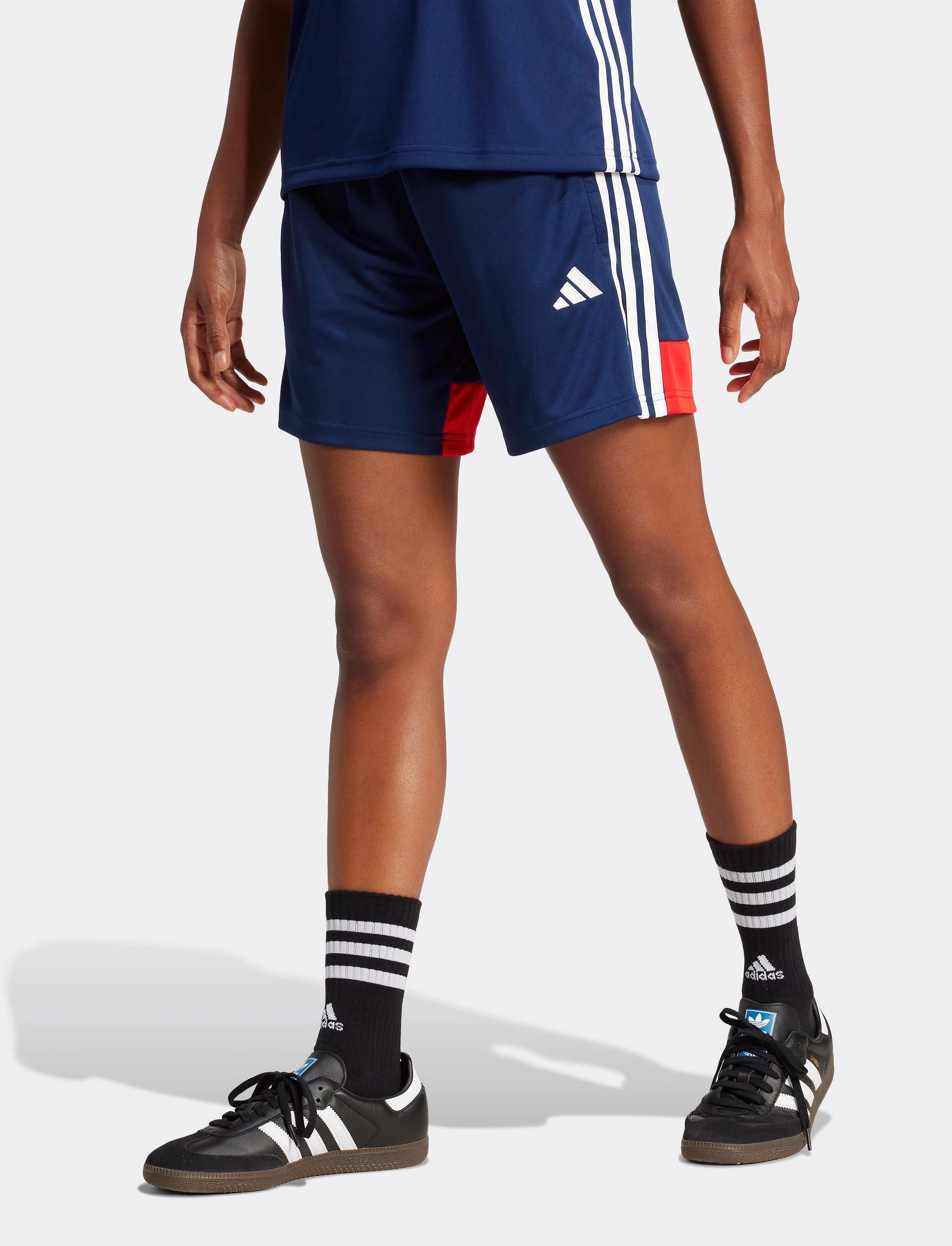 adidas Performance - TIRO ES SHO W - træningsshorts - navblu/red - 0