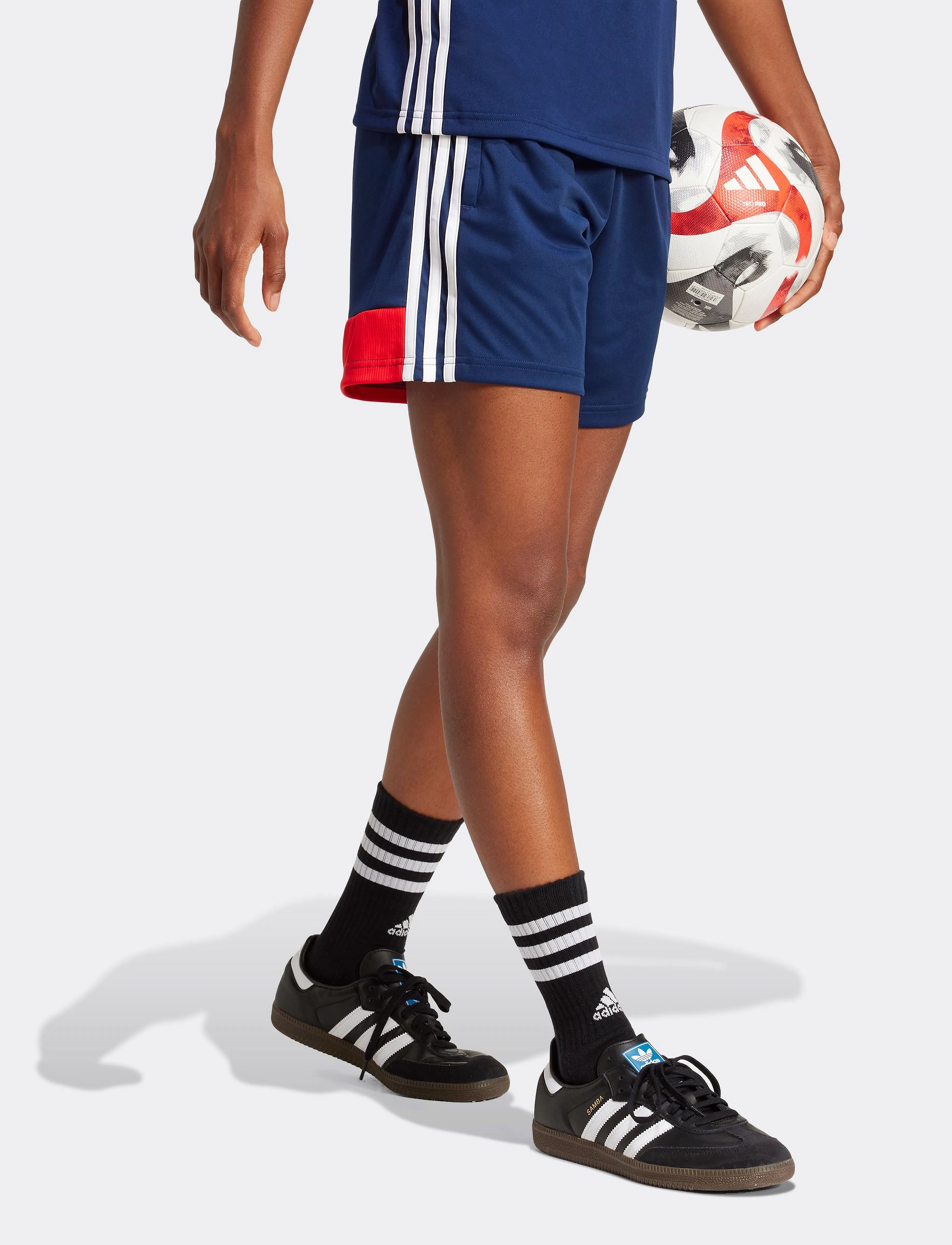 adidas Performance - TIRO ES SHO W - træningsshorts - navblu/red - 4