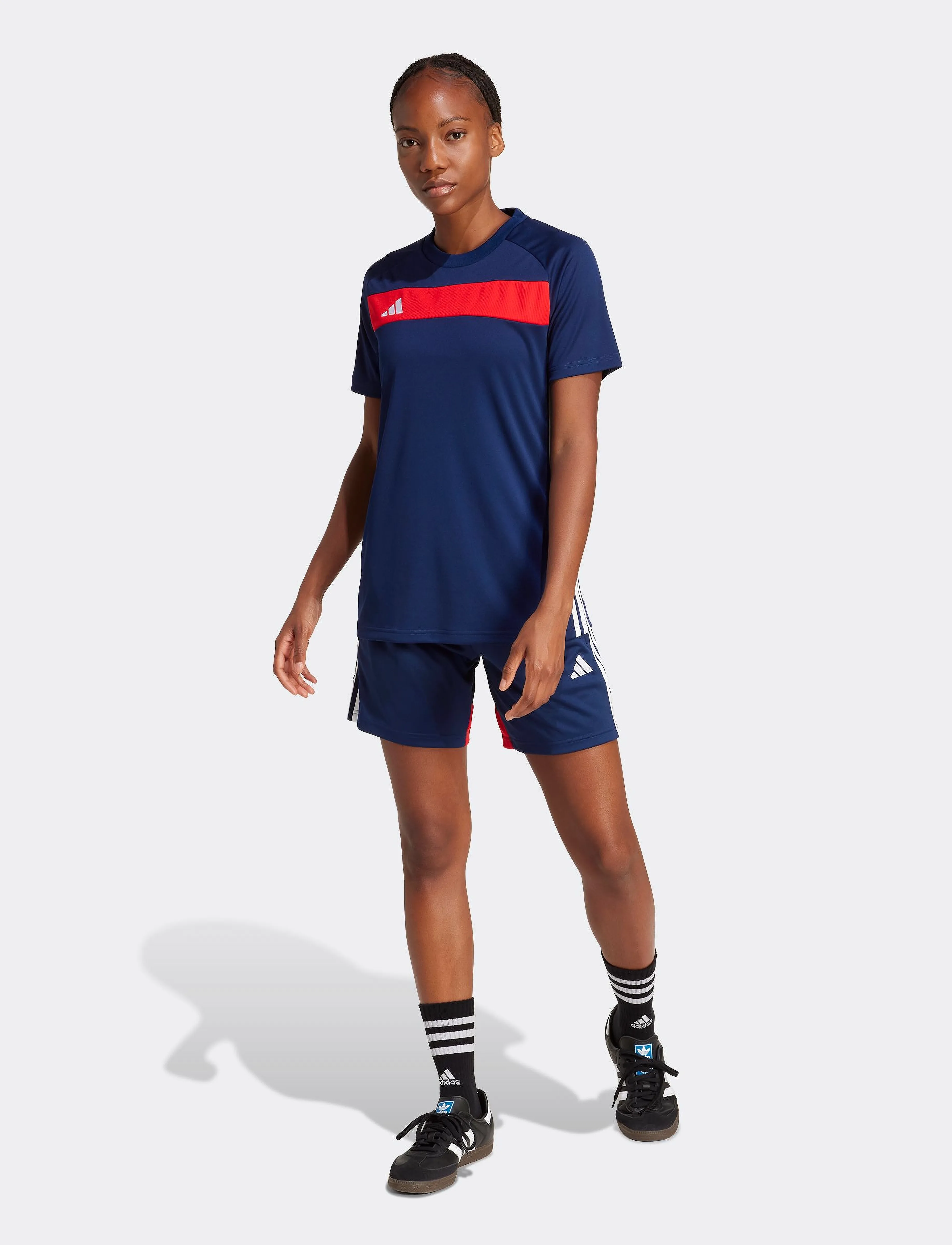 adidas Performance - TIRO ES SHO W - træningsshorts - navblu/red - 5