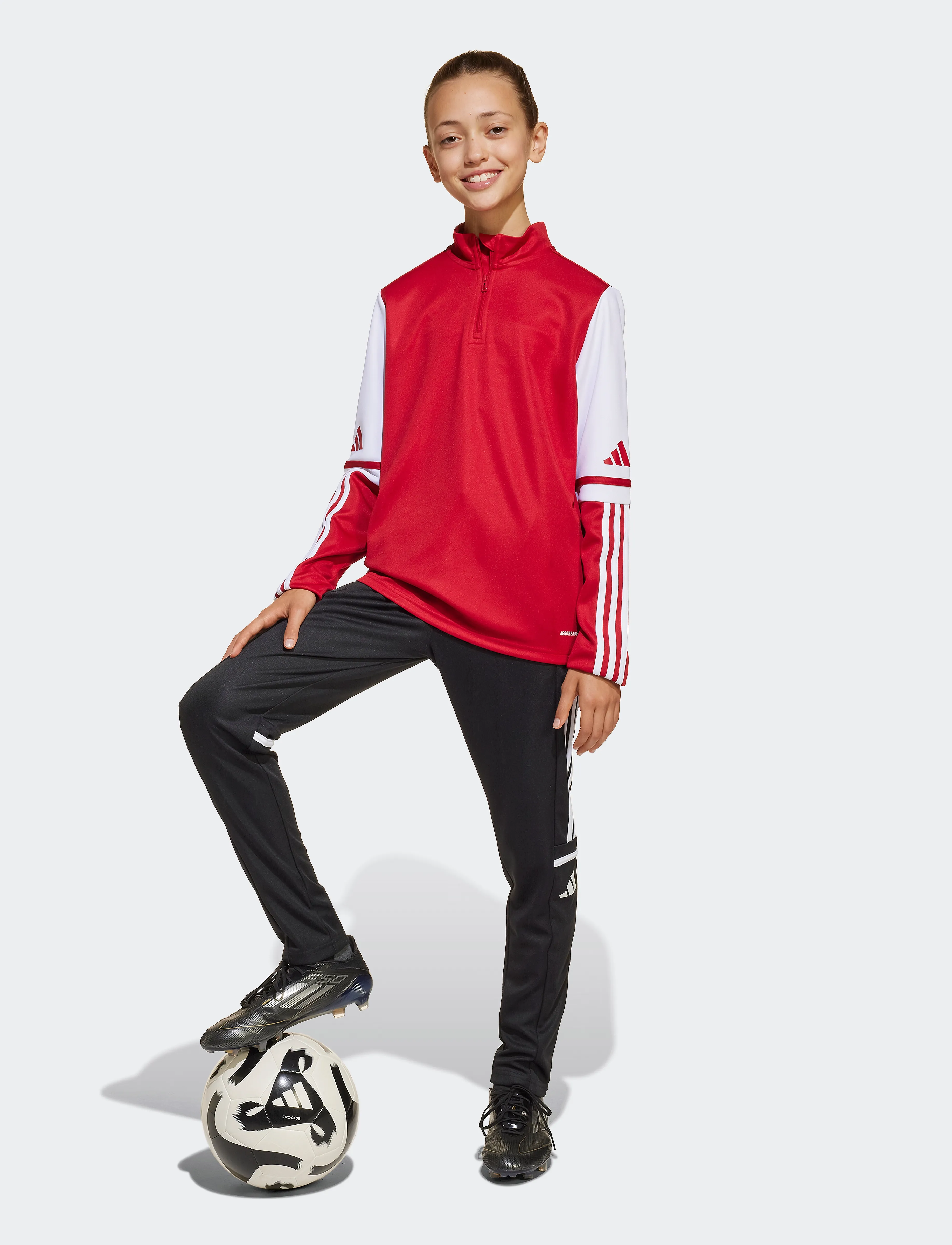 adidas Performance - SQ25 TR TOP Y - sweatshirts & hoodies - tepore/white - 4