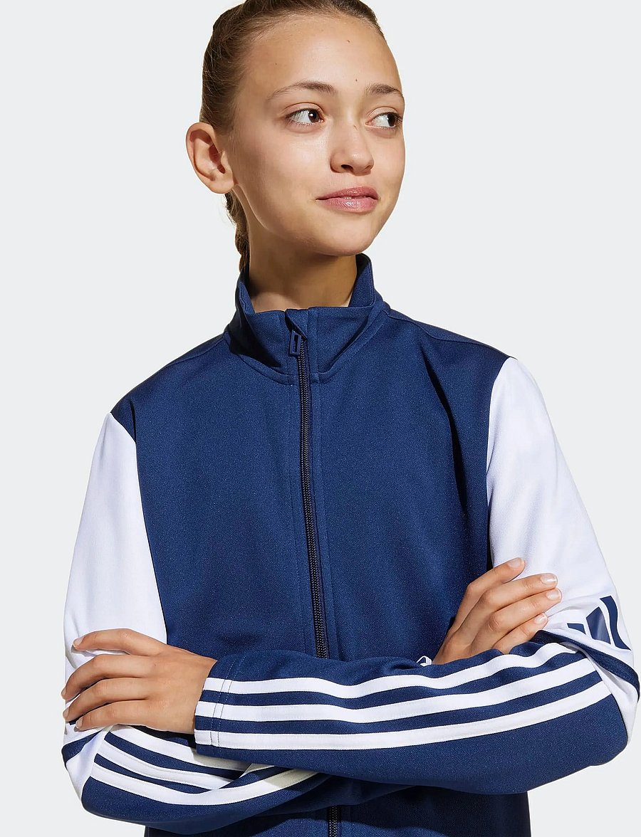 adidas Performance - SQ25 TR JKT Y - sweatshirts - tenabl/white - 2