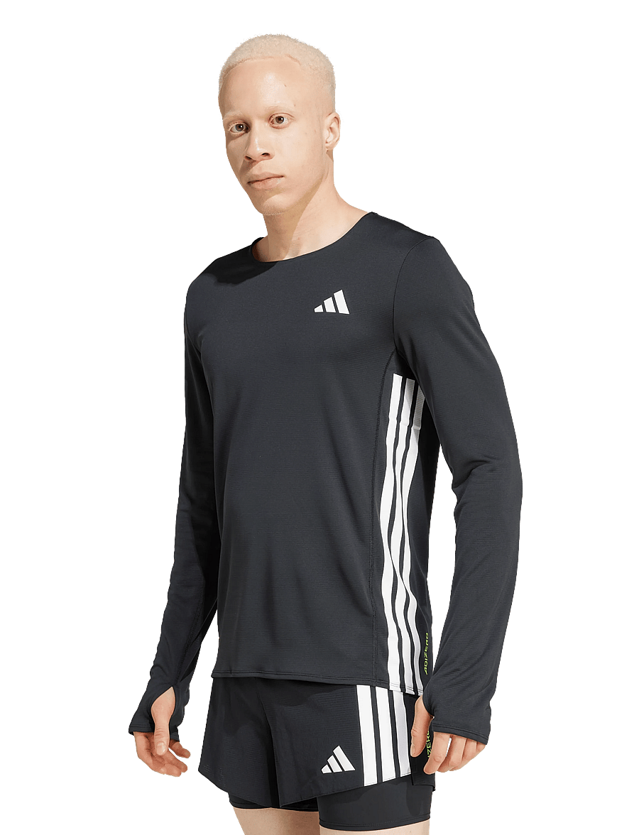 adidas Performance - ADIZERO L TEE M - langarmshirts - black - 2