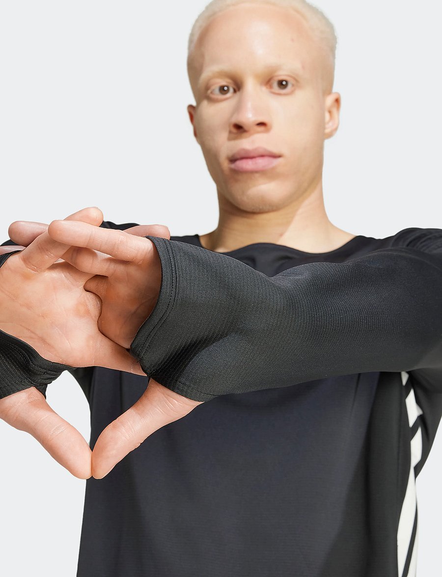 adidas Performance - ADIZERO L TEE M - långärmade tröjor - black - 3