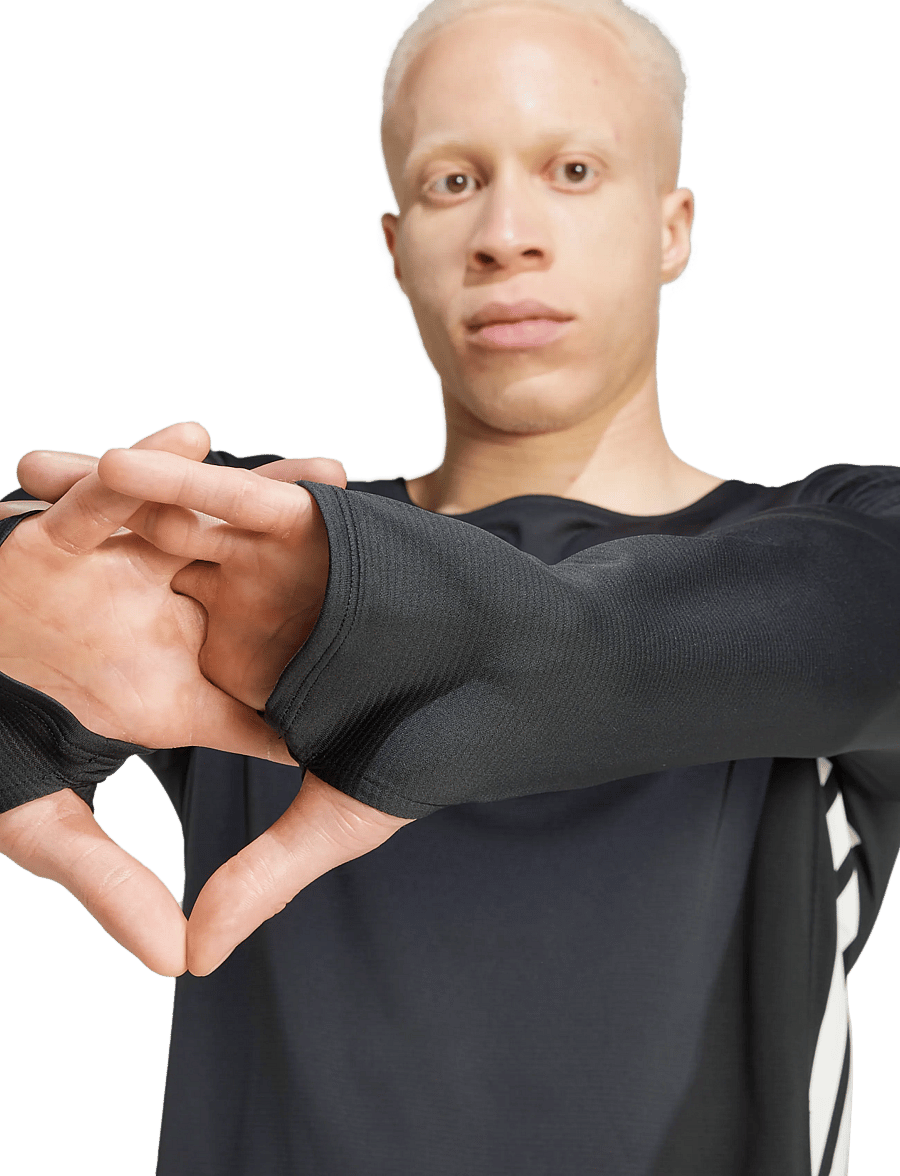 adidas Performance - ADIZERO L TEE M - langarmshirts - black - 3
