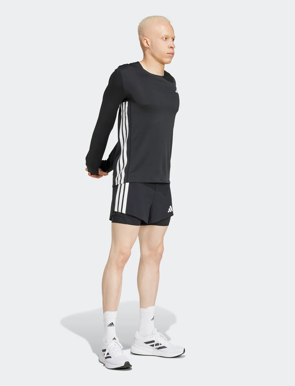adidas Performance - ADIZERO L TEE M - langarmshirts - black - 5