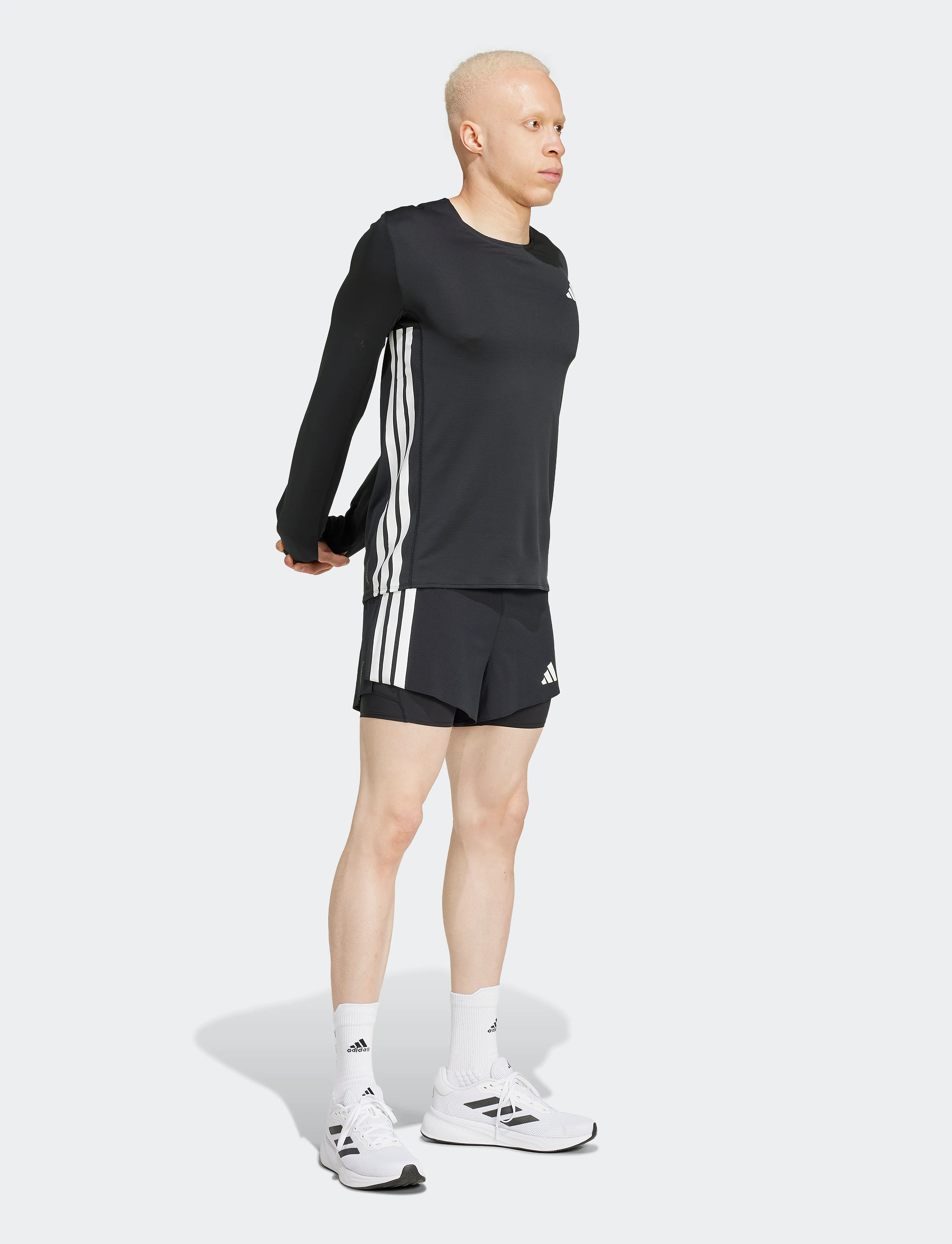 adidas Performance - ADIZERO L TEE M - långärmade tröjor - black - 5
