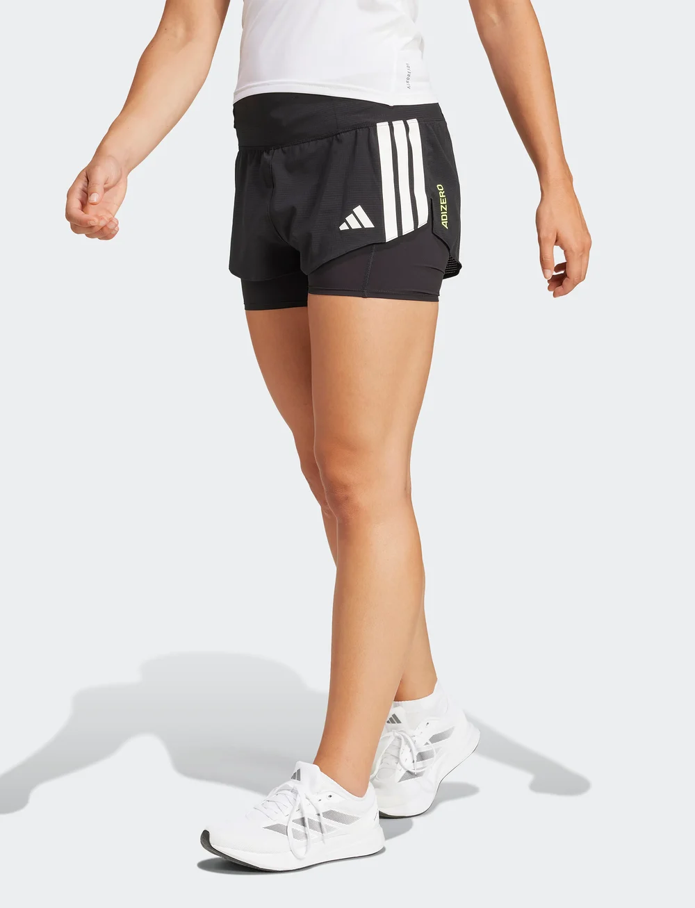 adidas Performance - ADIZERO 2i1 W - lühikesed jooksupüksid - black - 0