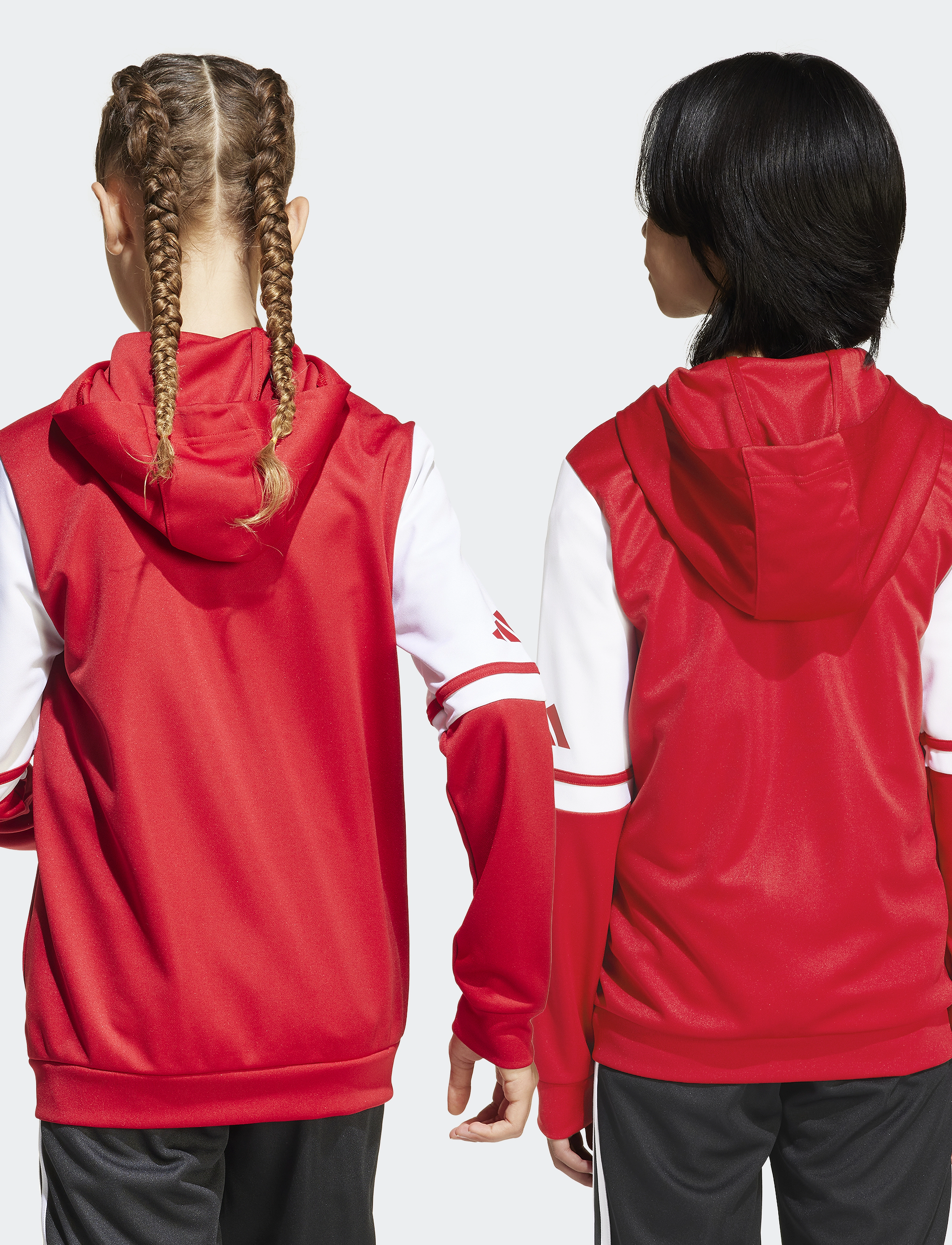 adidas Performance - SQ25 HOOD Y - sweatshirts & hættetrøjer - tepore/white - 3