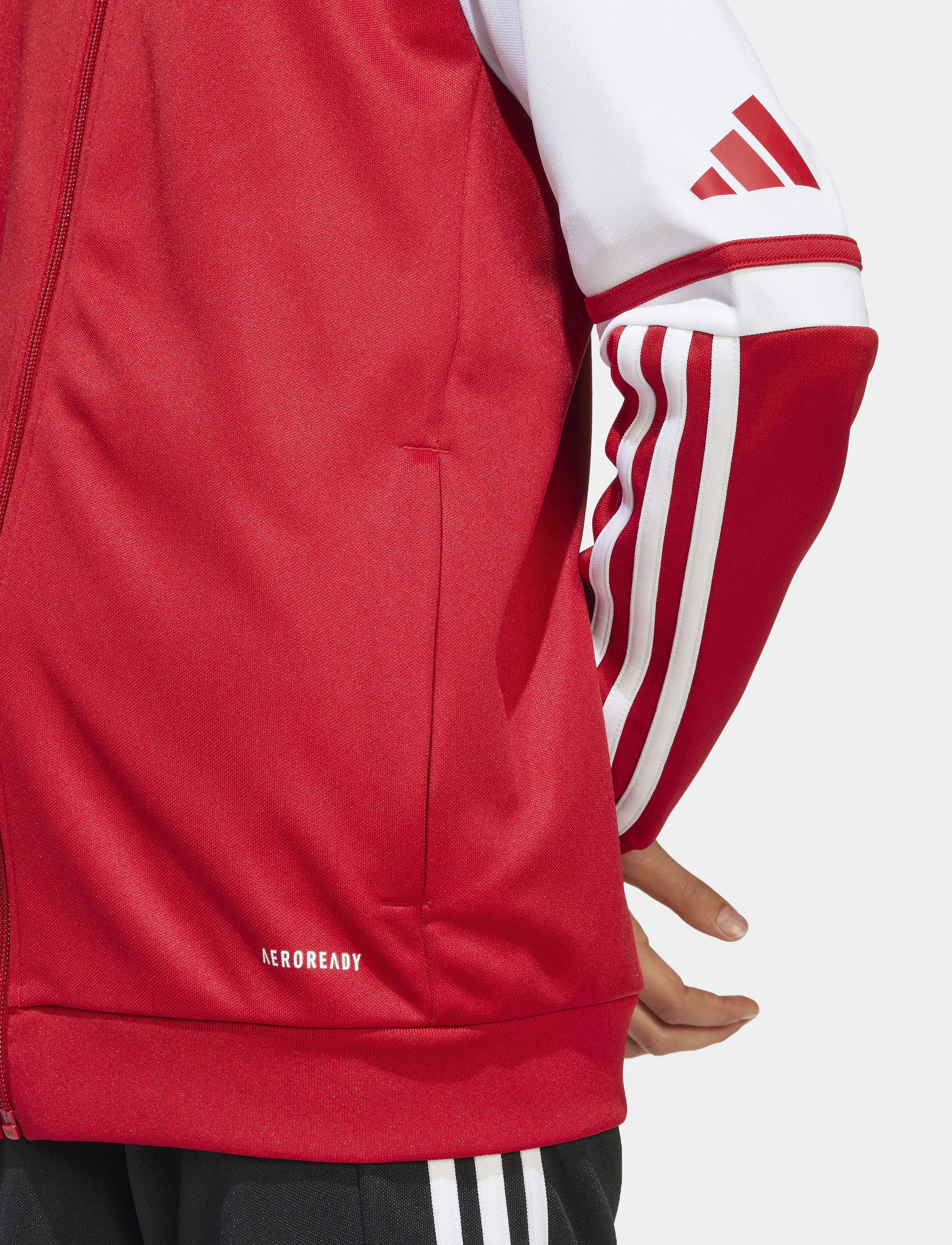 adidas Performance - SQ25 HOOD Y - sweatshirts & hættetrøjer - tepore/white - 5