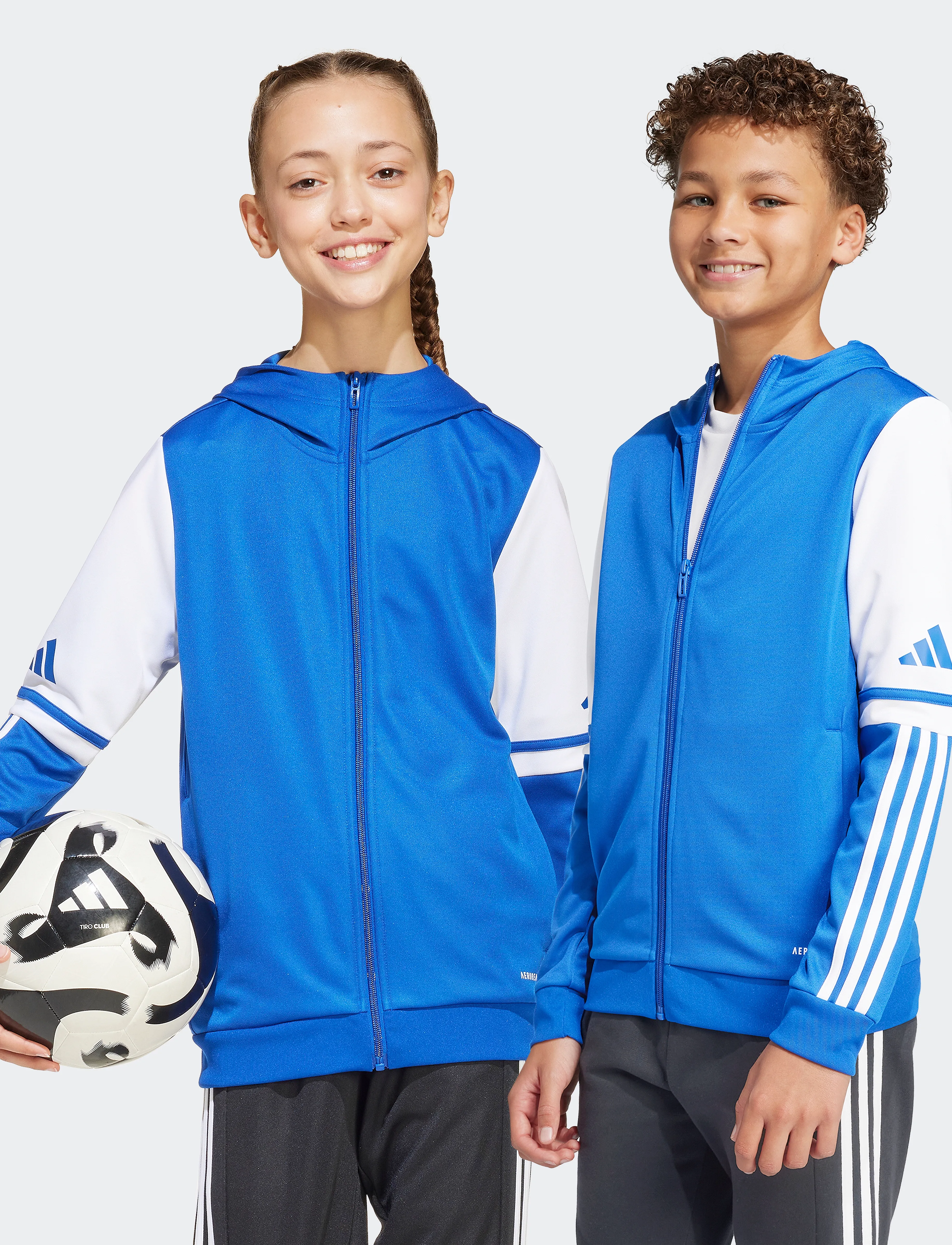adidas Performance - SQ25 HOOD Y - hættetrøjer - royblu/white - 2