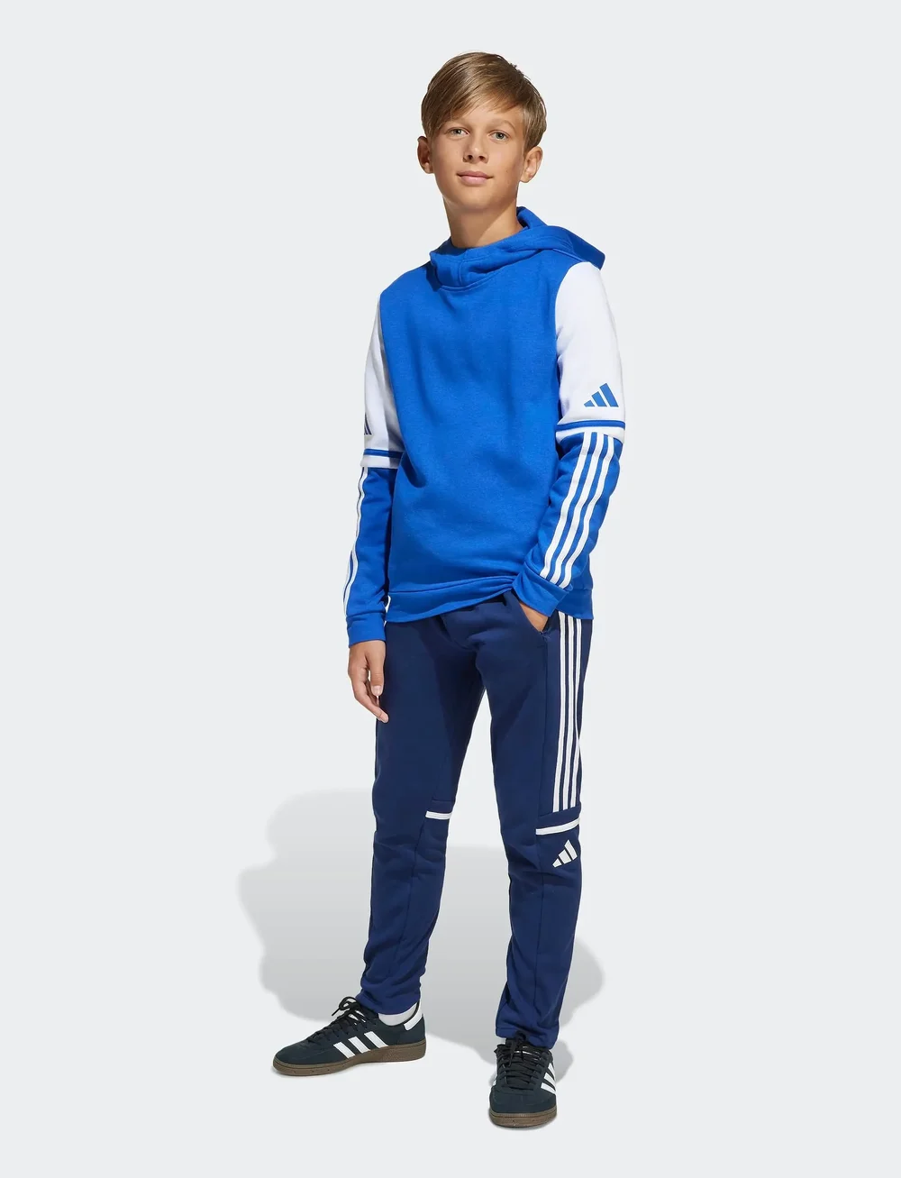 adidas Performance - SQ25 SW HOOD Y - hættetrøjer - royblu/white - 0