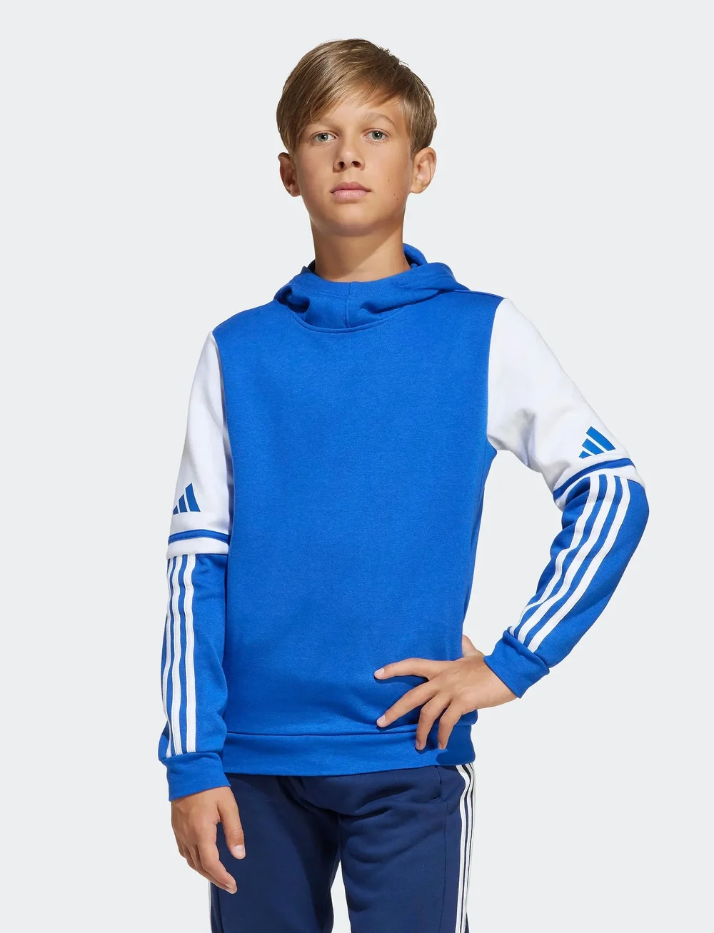 adidas Performance - SQ25 SW HOOD Y - hættetrøjer - royblu/white - 3