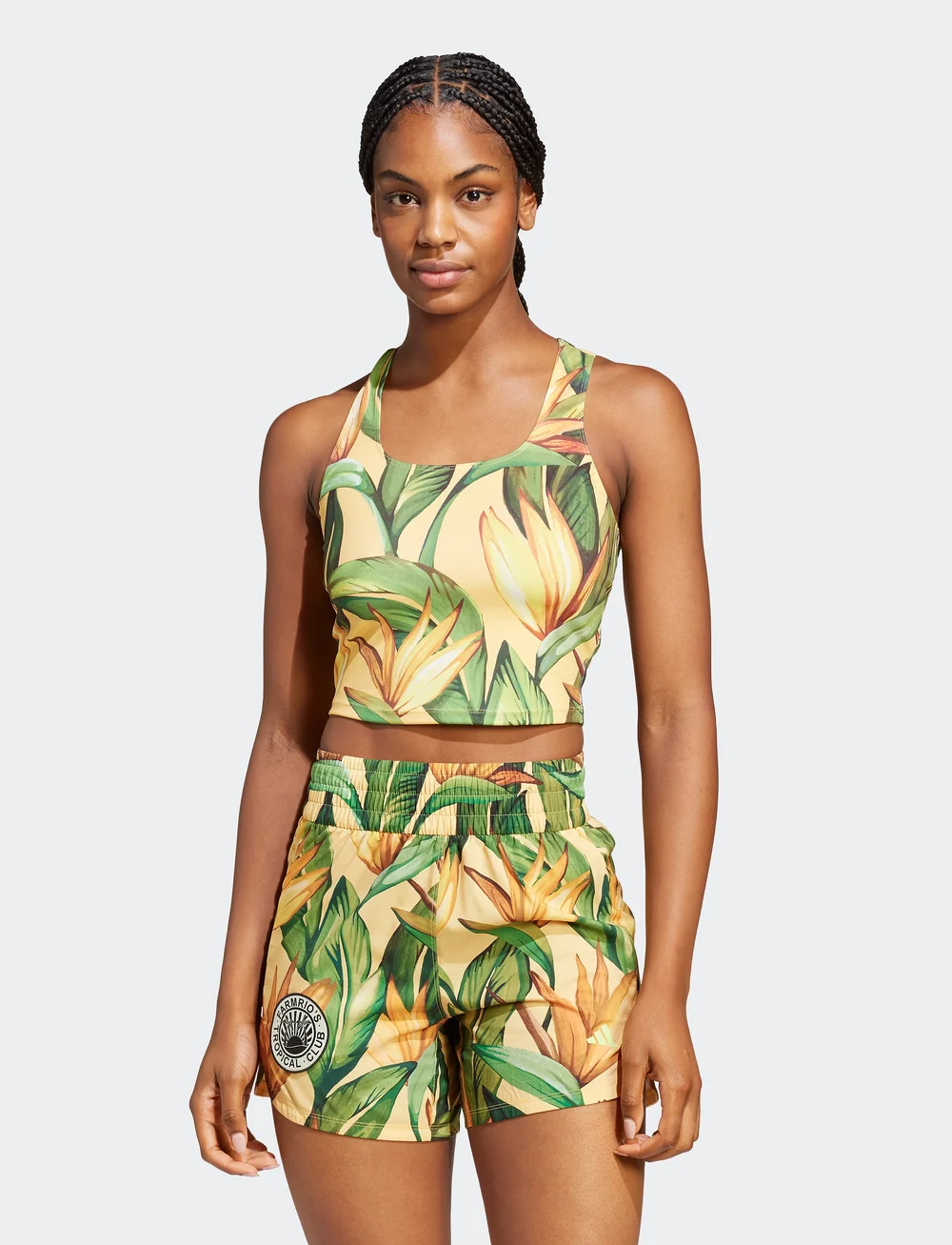 adidas Performance - FARM TRN TANK - crop-tops - semspa/bogold/seflgr - 0