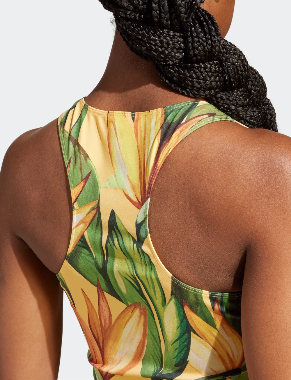 adidas Performance - FARM TRN TANK - crop-tops - semspa/bogold/seflgr - 3