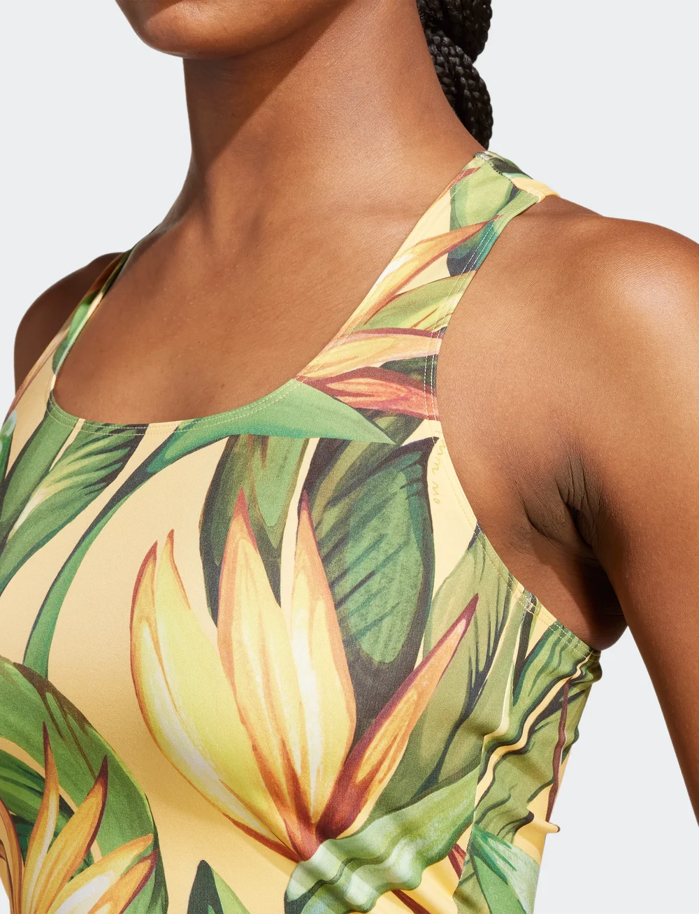 adidas Performance - FARM TRN TANK - crop-tops - semspa/bogold/seflgr - 4