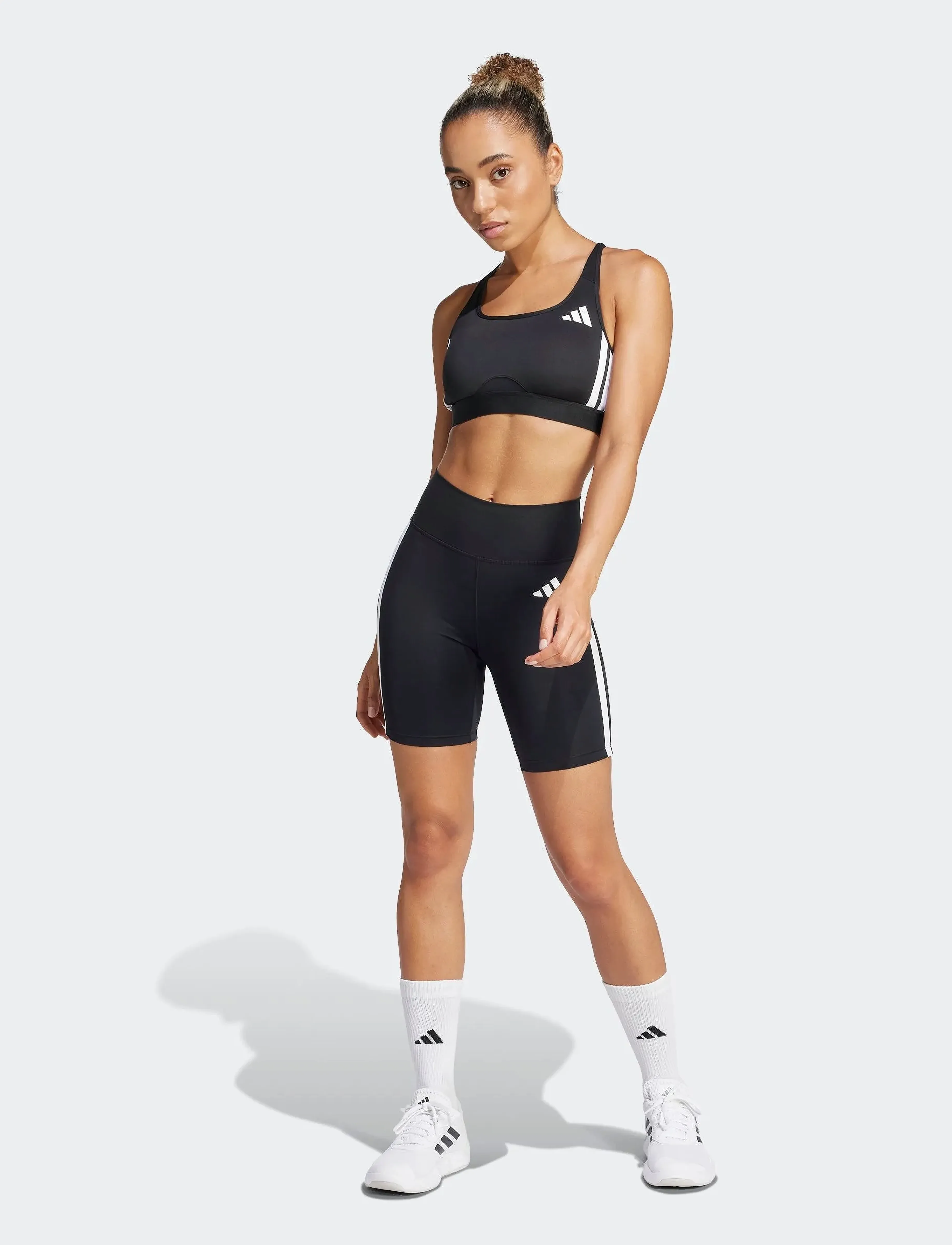 adidas Performance - OPT ESS 3S S - 1/2 länge - black/white - 3